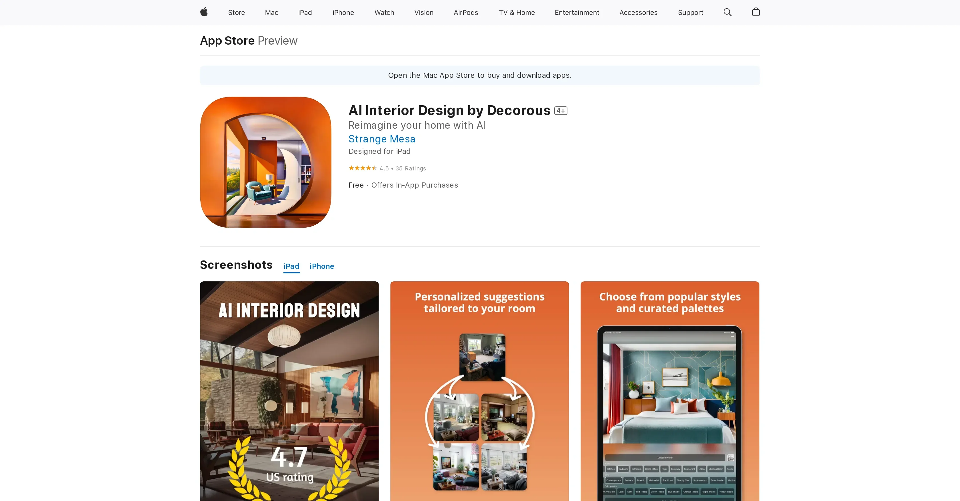 Decorous: AI Home Makeovers product preview