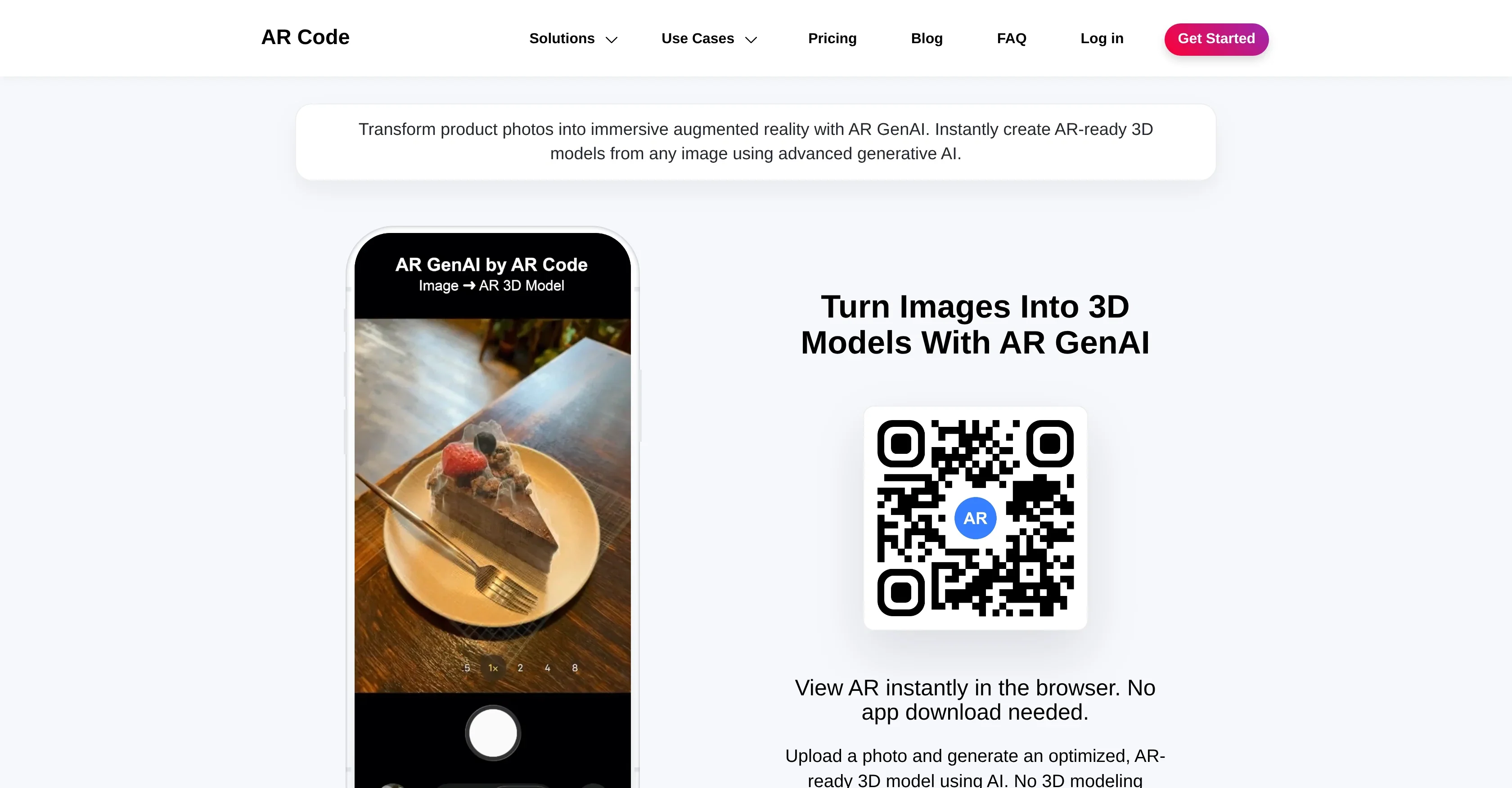 AR GenAI product preview