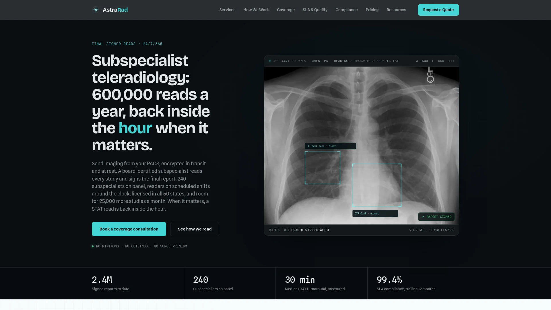 AstraRad Teleradiology product preview