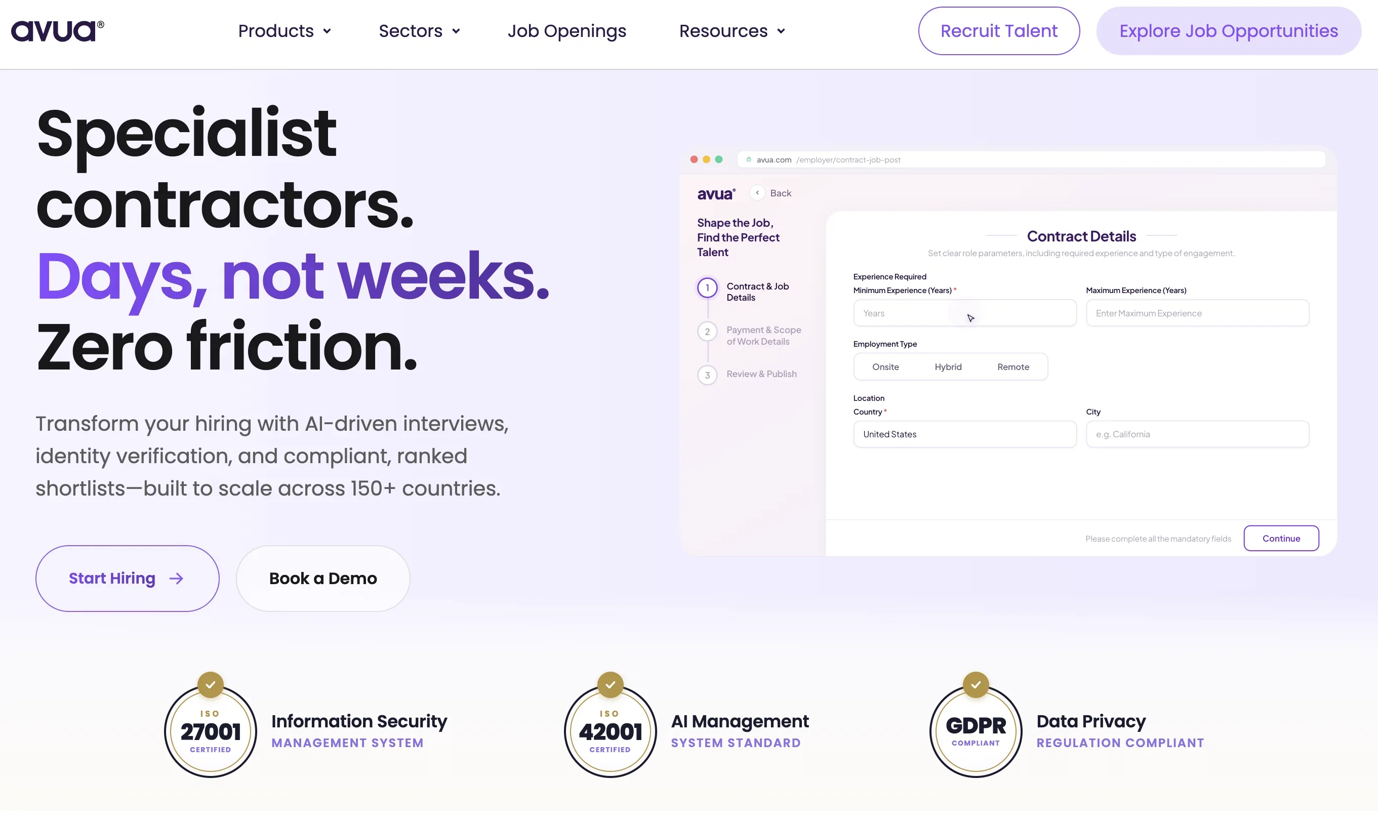 Avua product preview