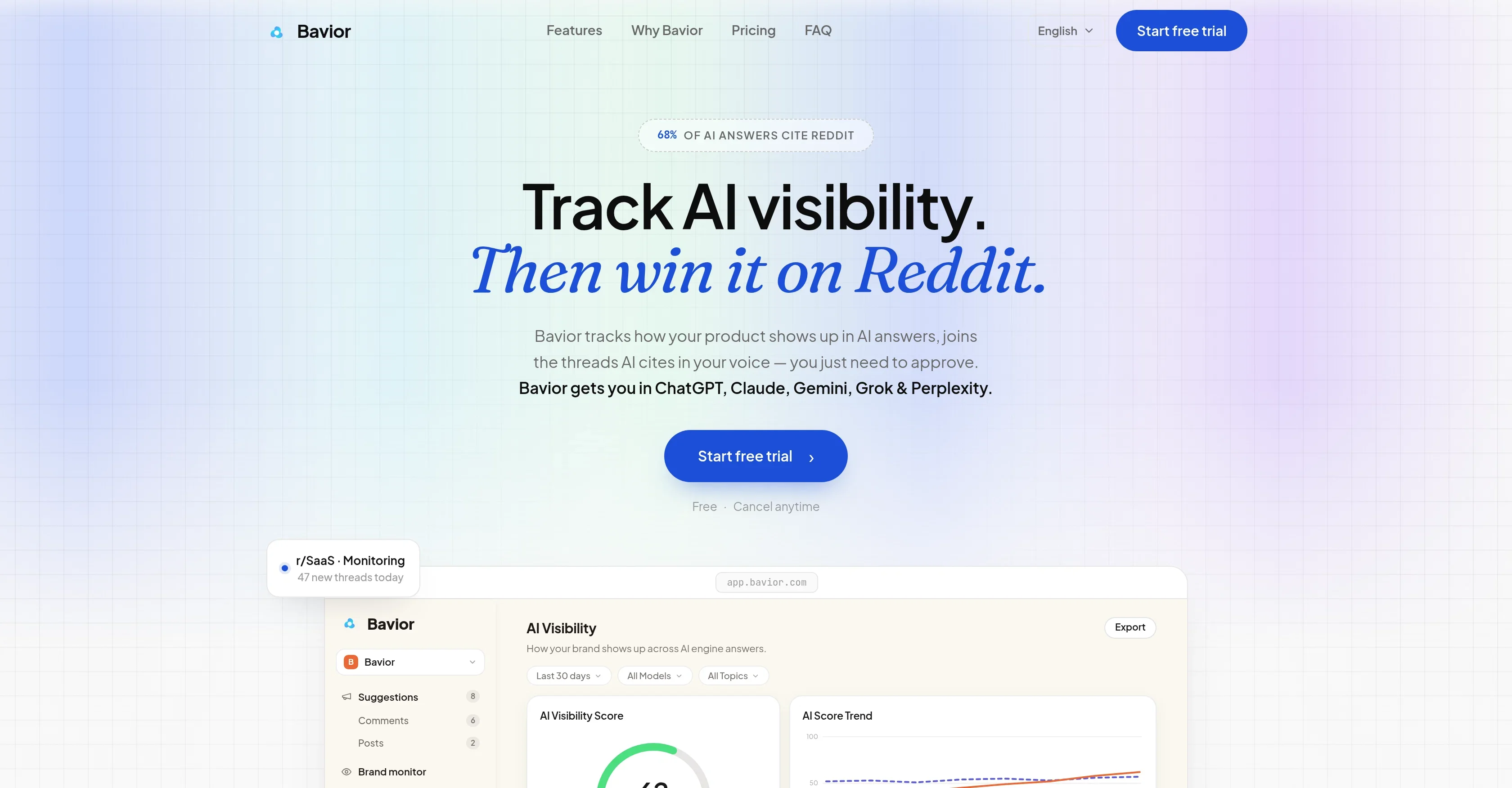 Bavior product preview