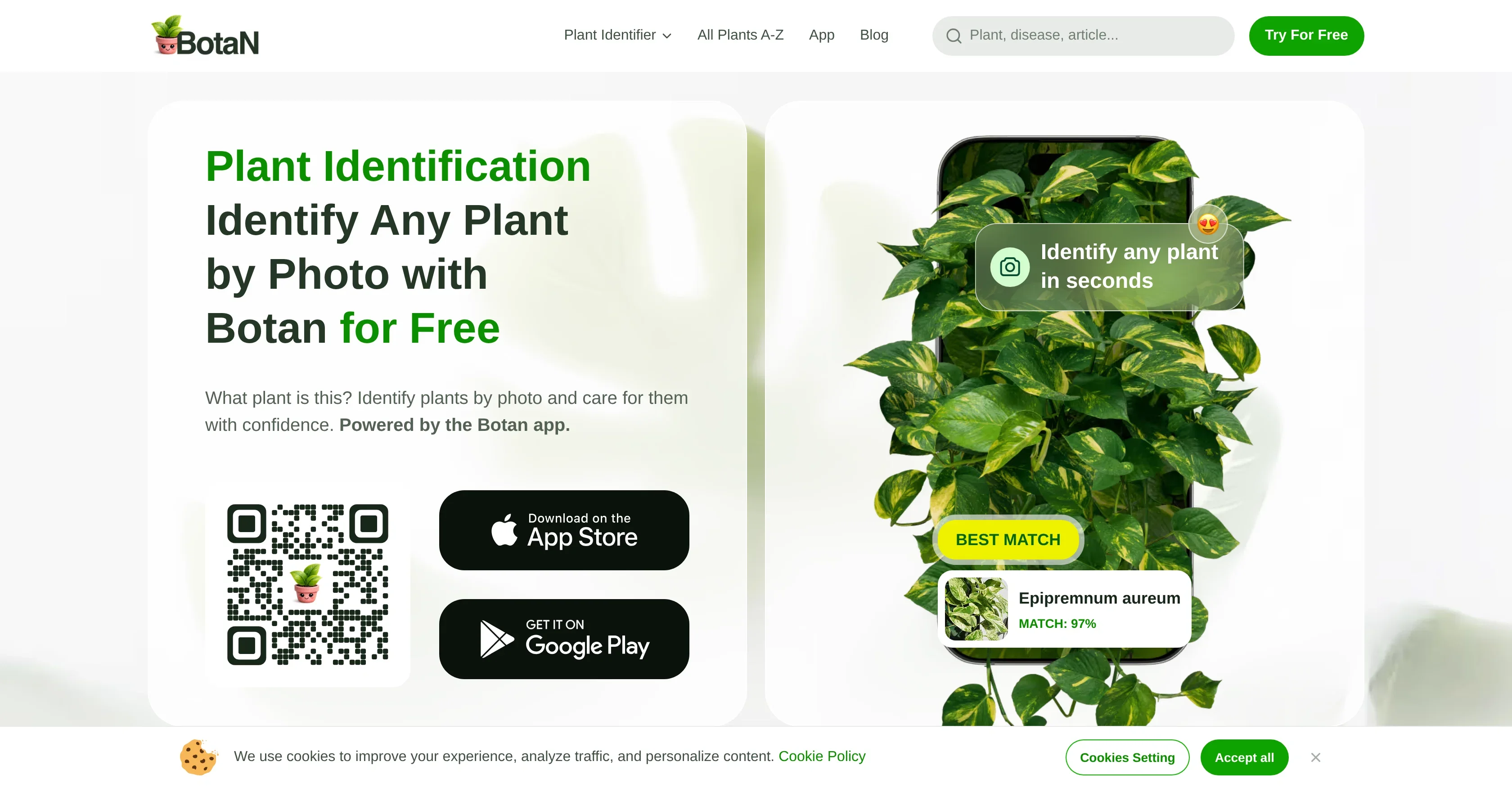 BotanApp product preview