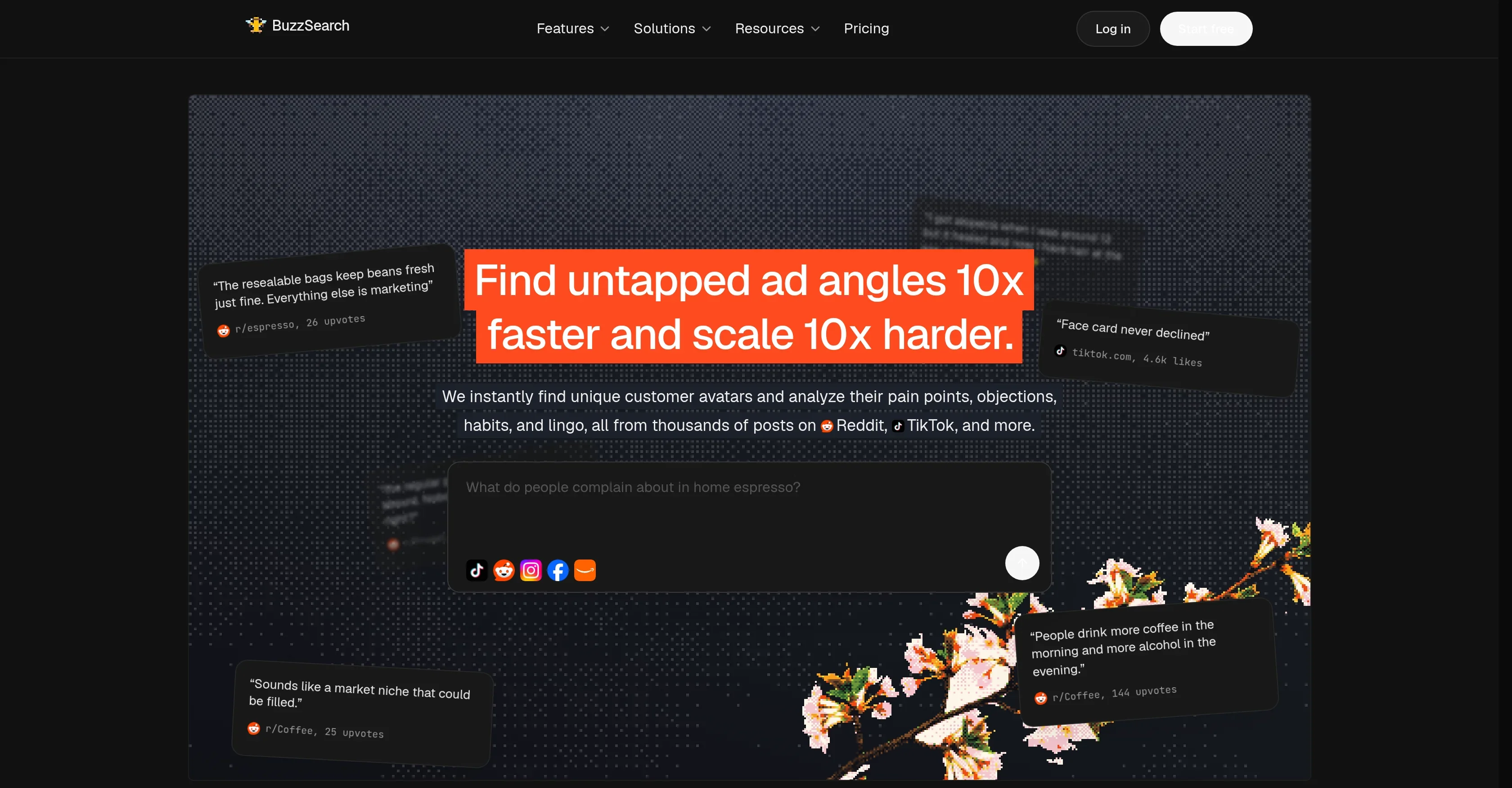BuzzSearch product preview
