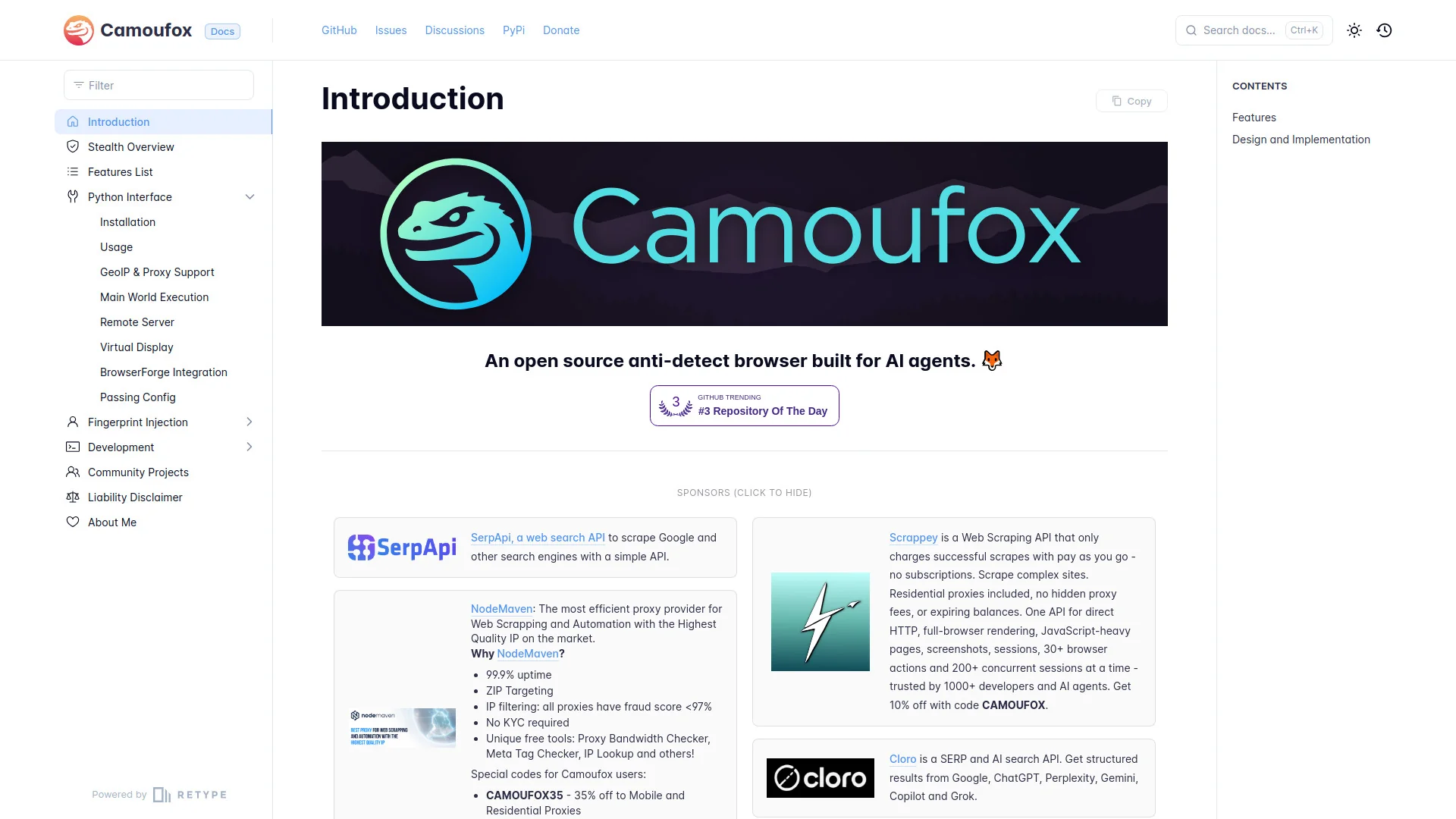 Camoufox product preview