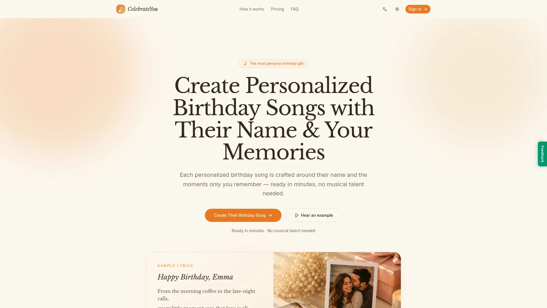 CelebrateYou product preview