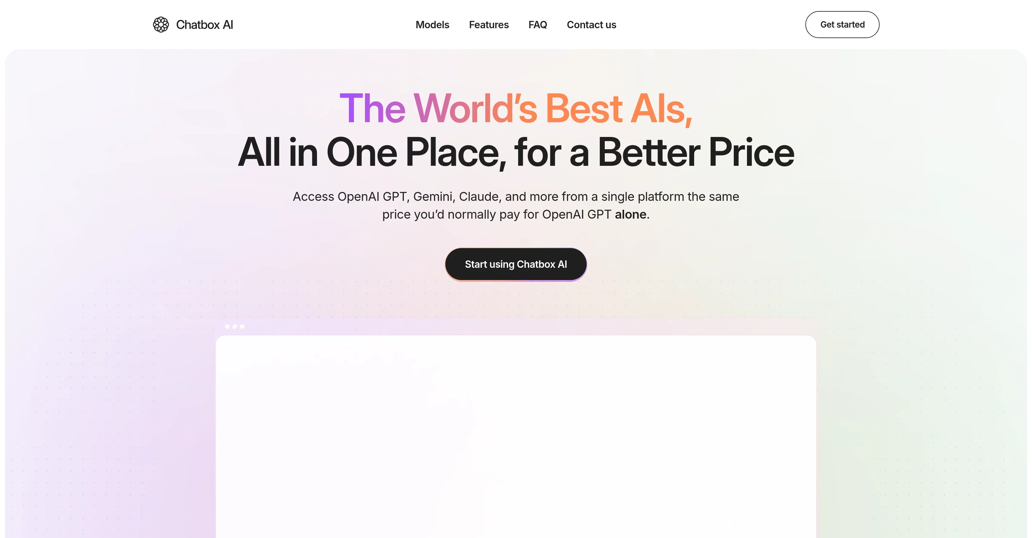 Chatbox AI product preview