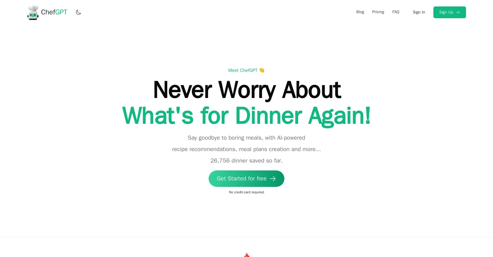 ChefGPT product preview