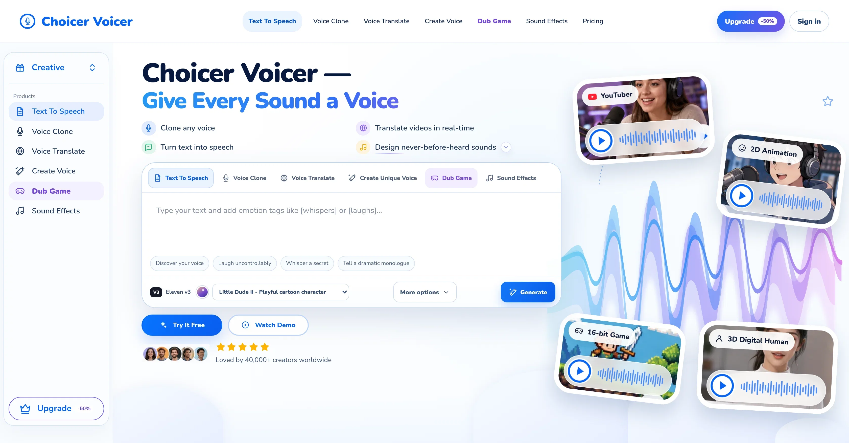 Choicer Voicer product preview