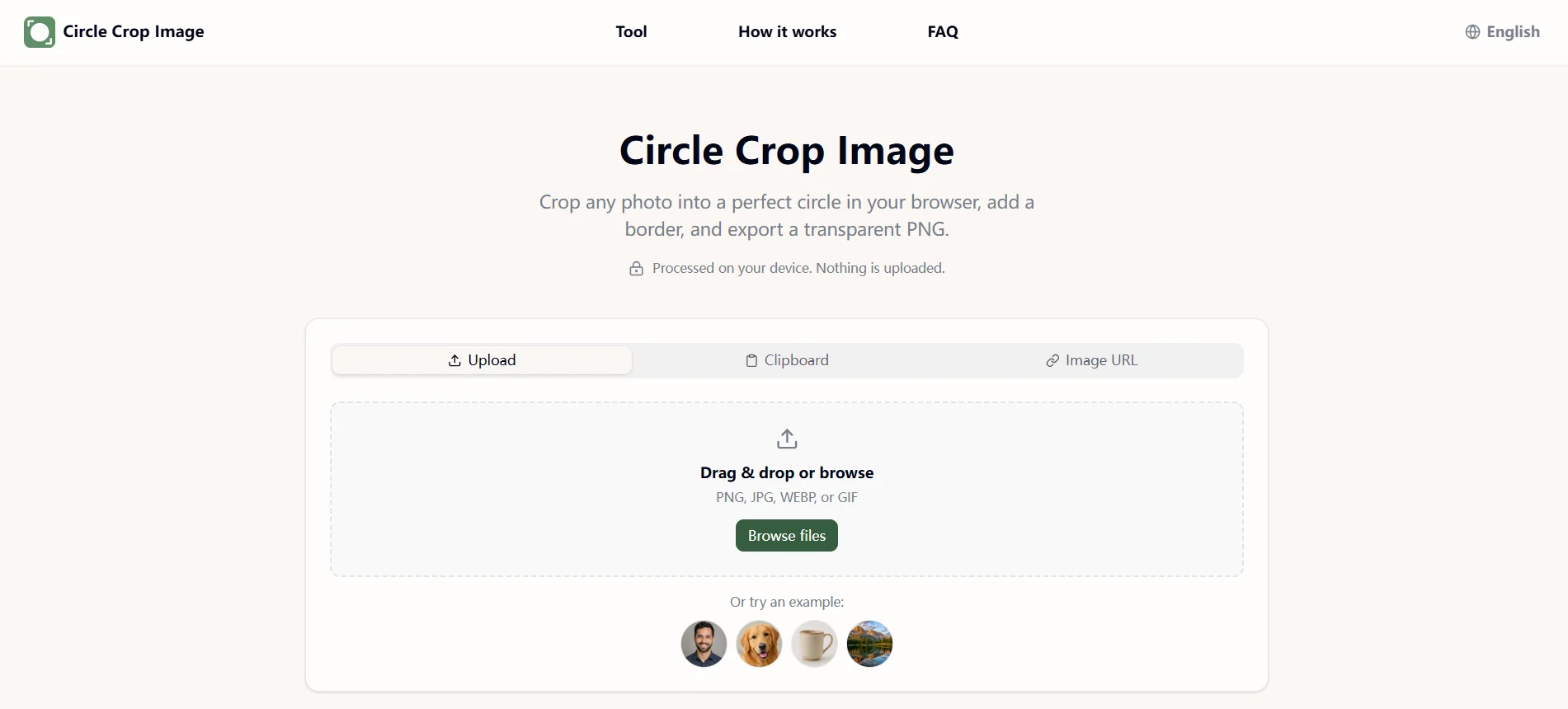 https://www.circlecropimage.io/ product preview