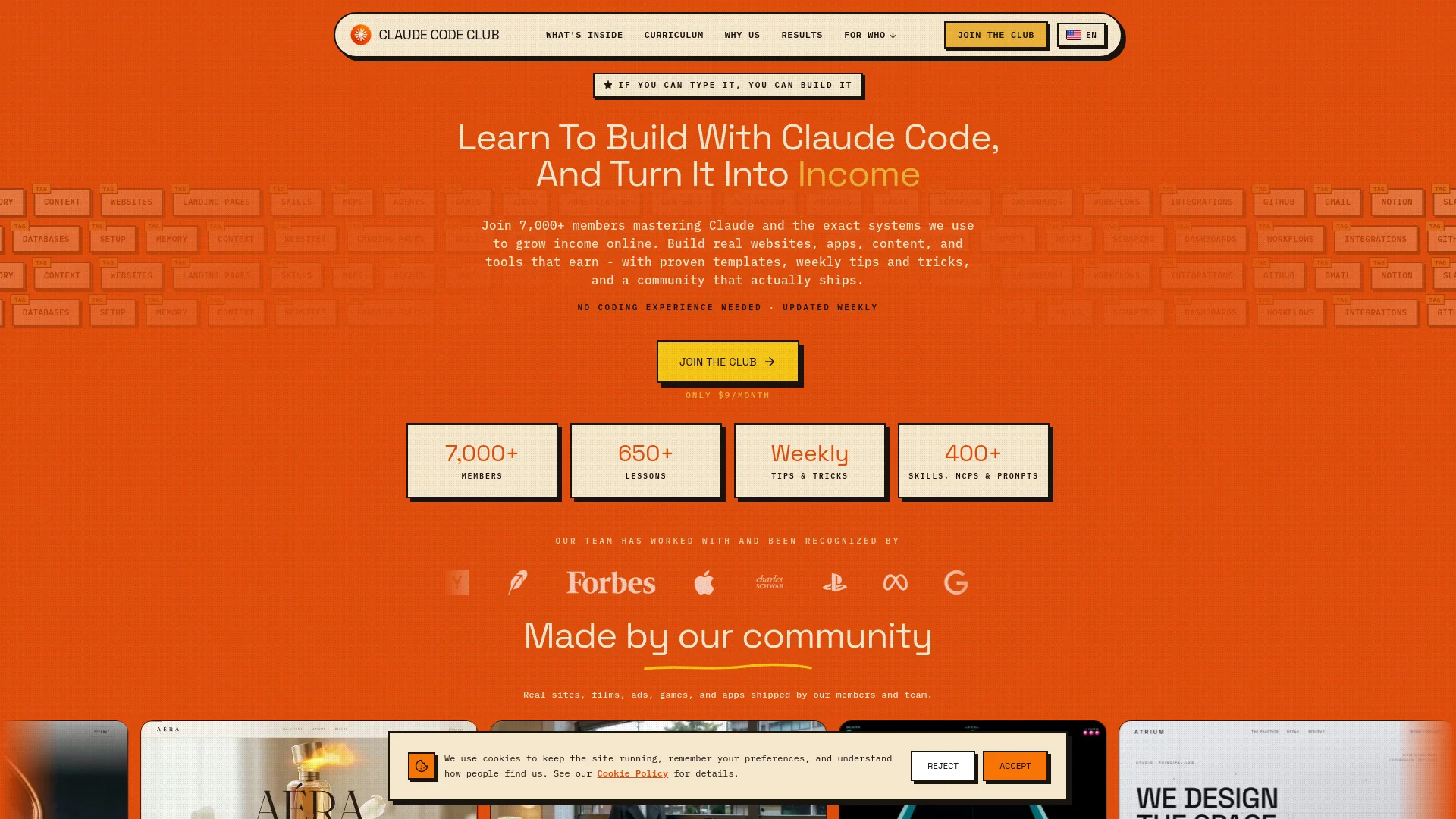 Claude Code Club product preview