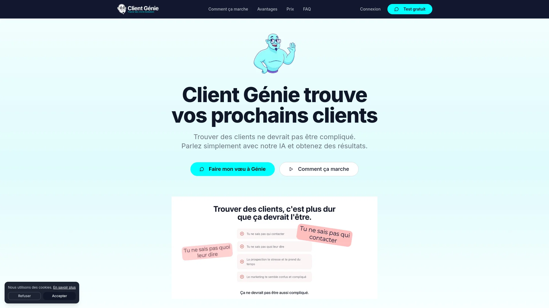 Client Génie - AI-Powered B2B Lead Generation & Client Acquisition Assistant product preview