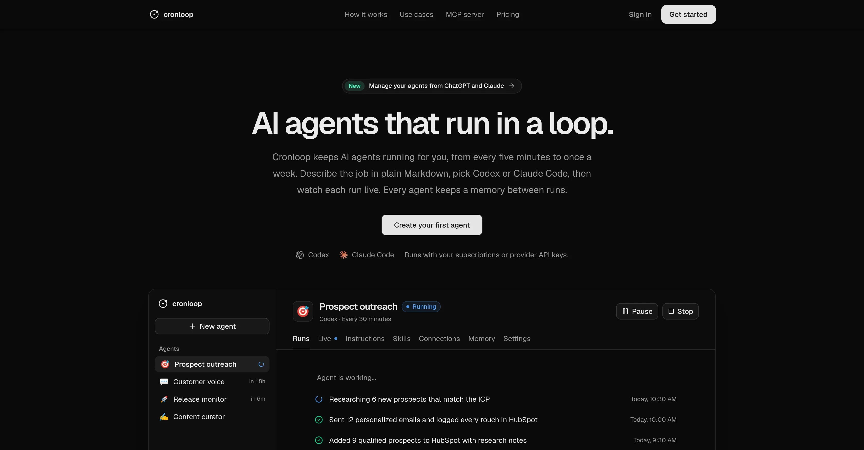 Cronloop product preview