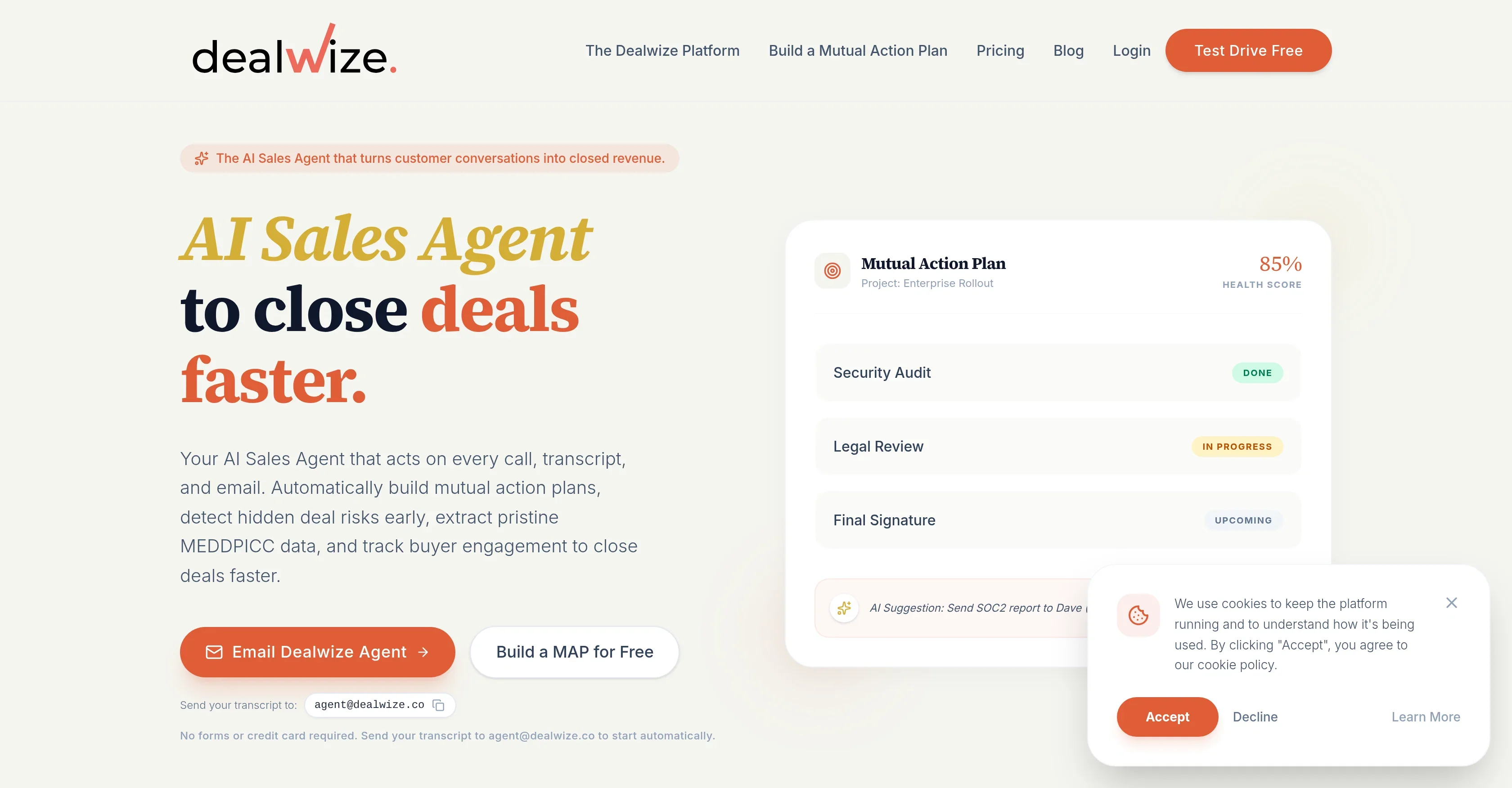 Dealwize product preview