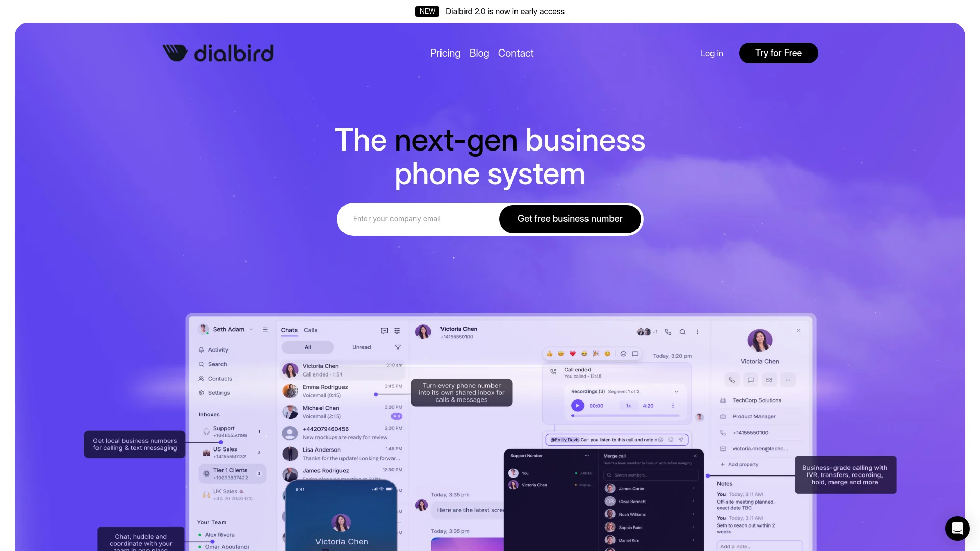 Dialbird の製品プレビュー