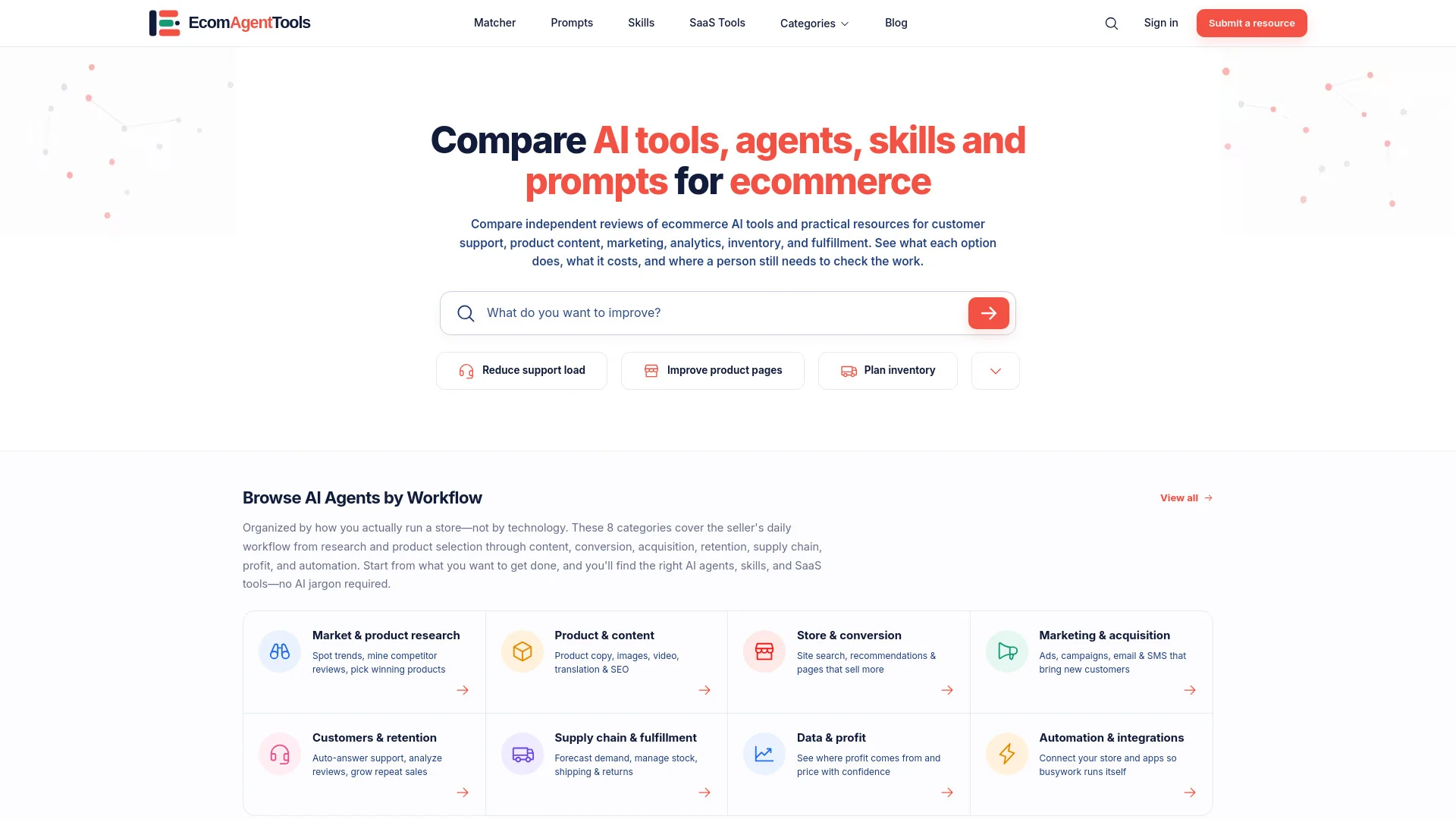 Ecom Agent Tools product preview