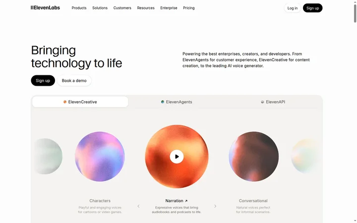 ElevenLabs product preview