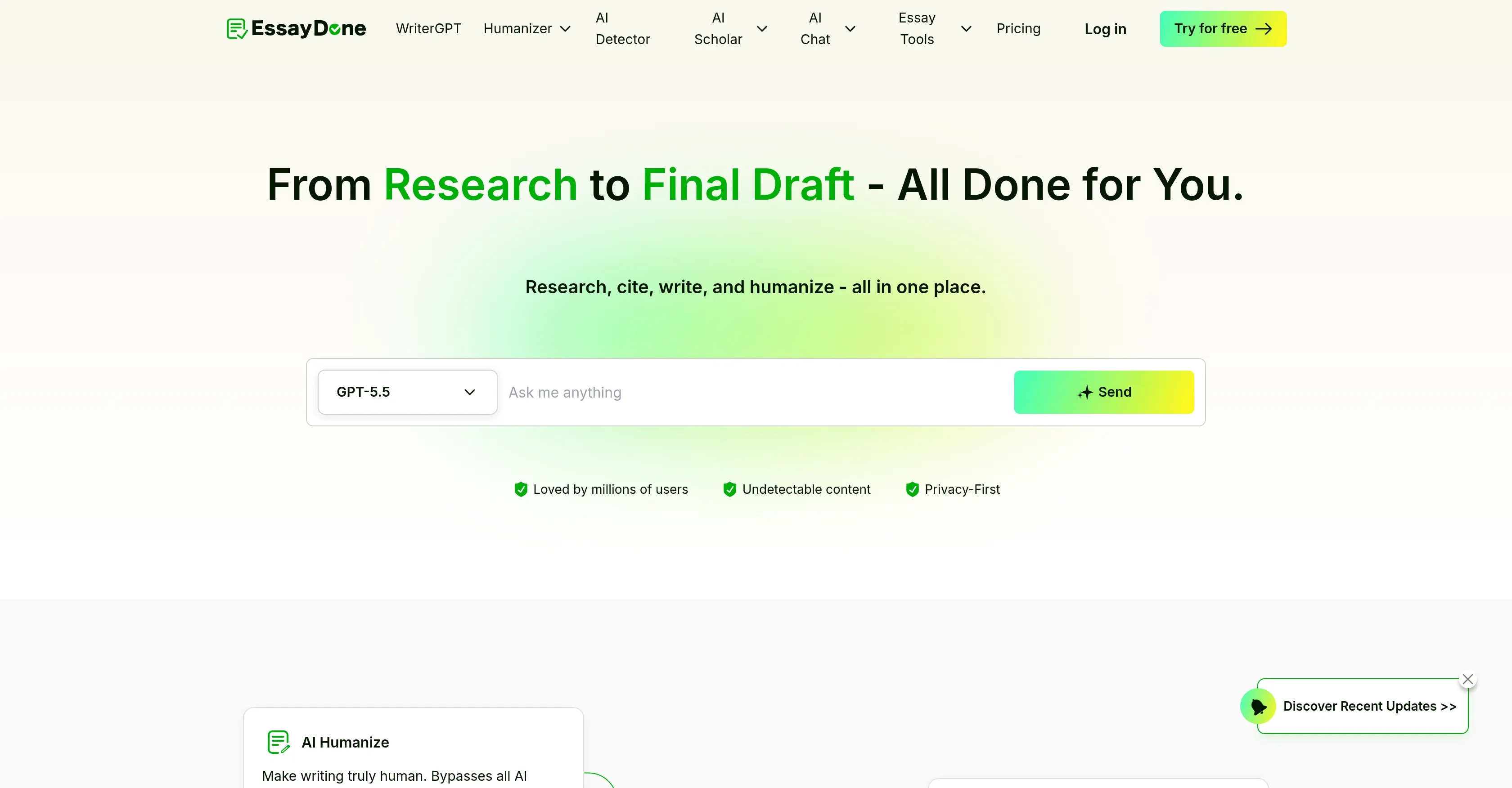 EssayDone product preview