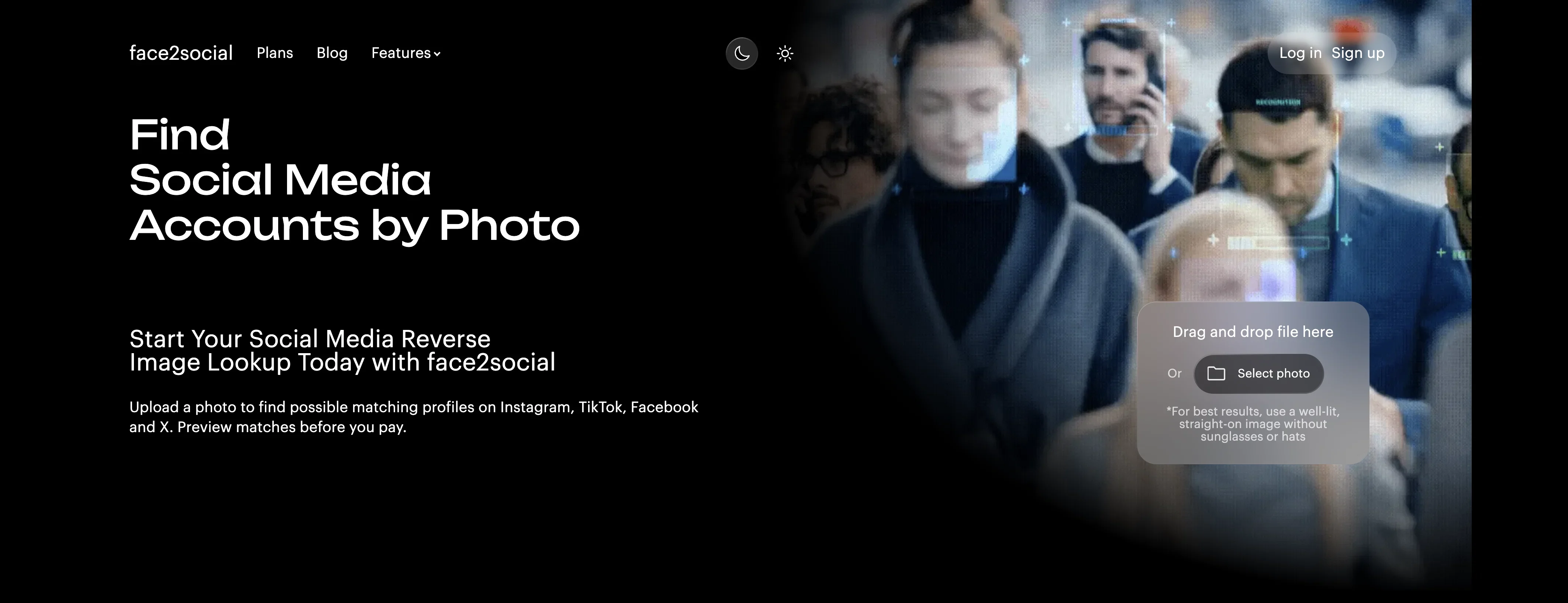 Face2Social product preview