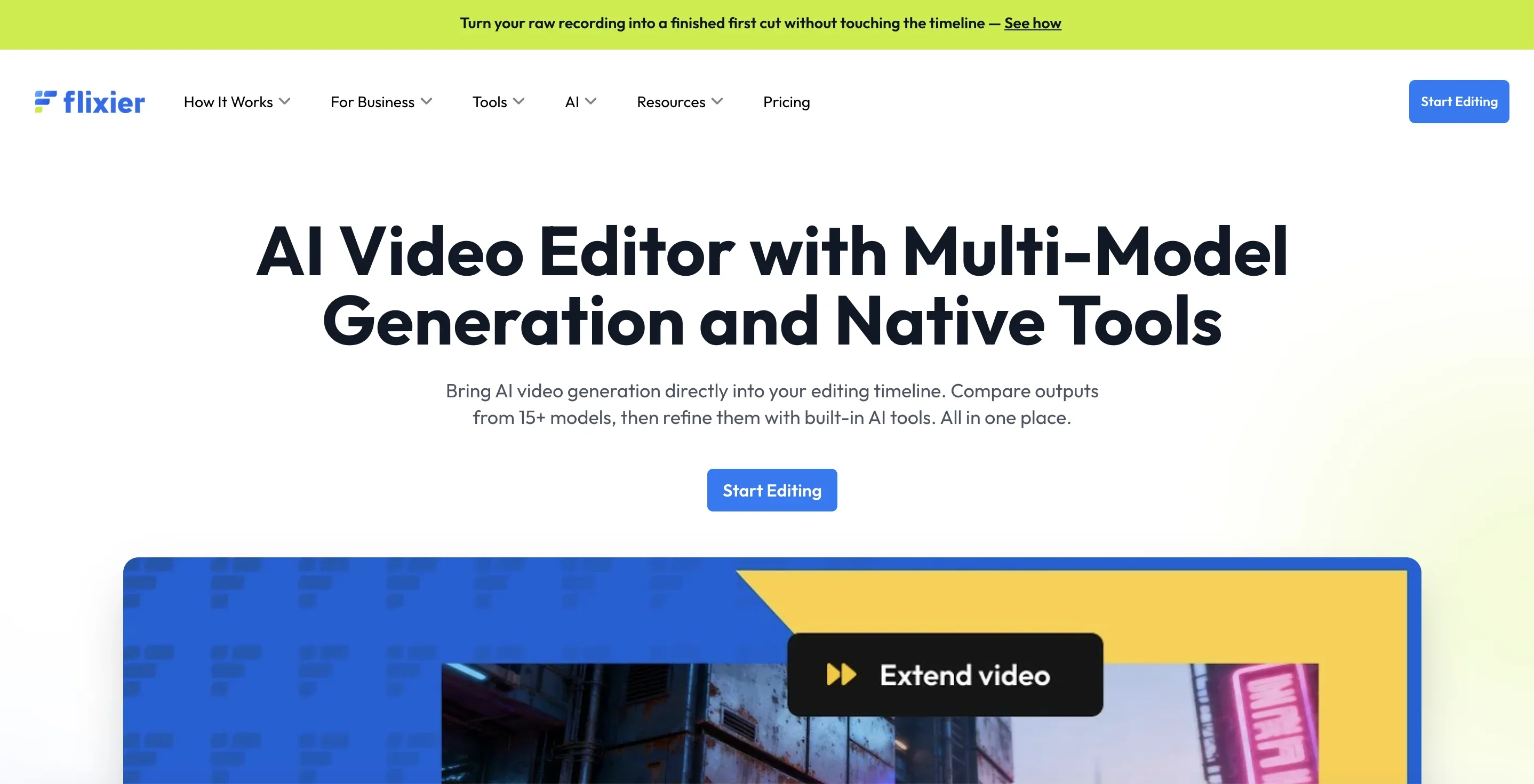 Flixier AI Video Editor product preview