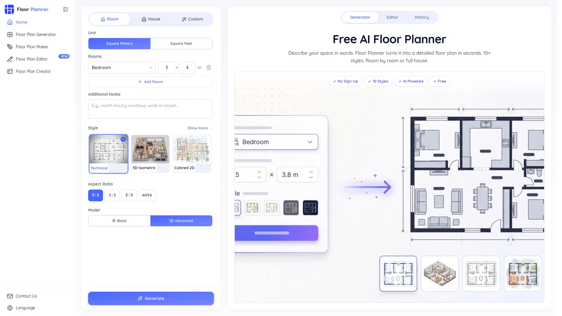 Floor Planner product preview