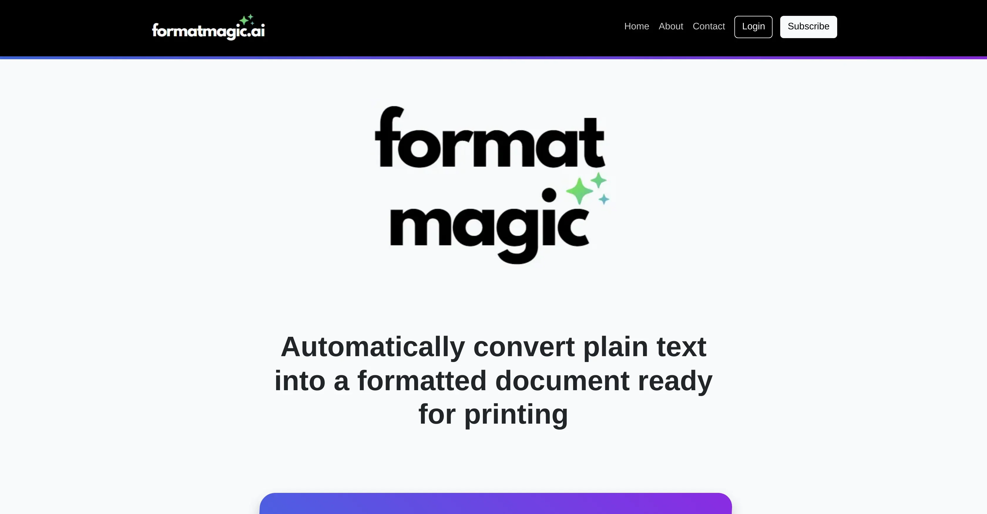 Format Magic - The Automated Document Formatter product preview