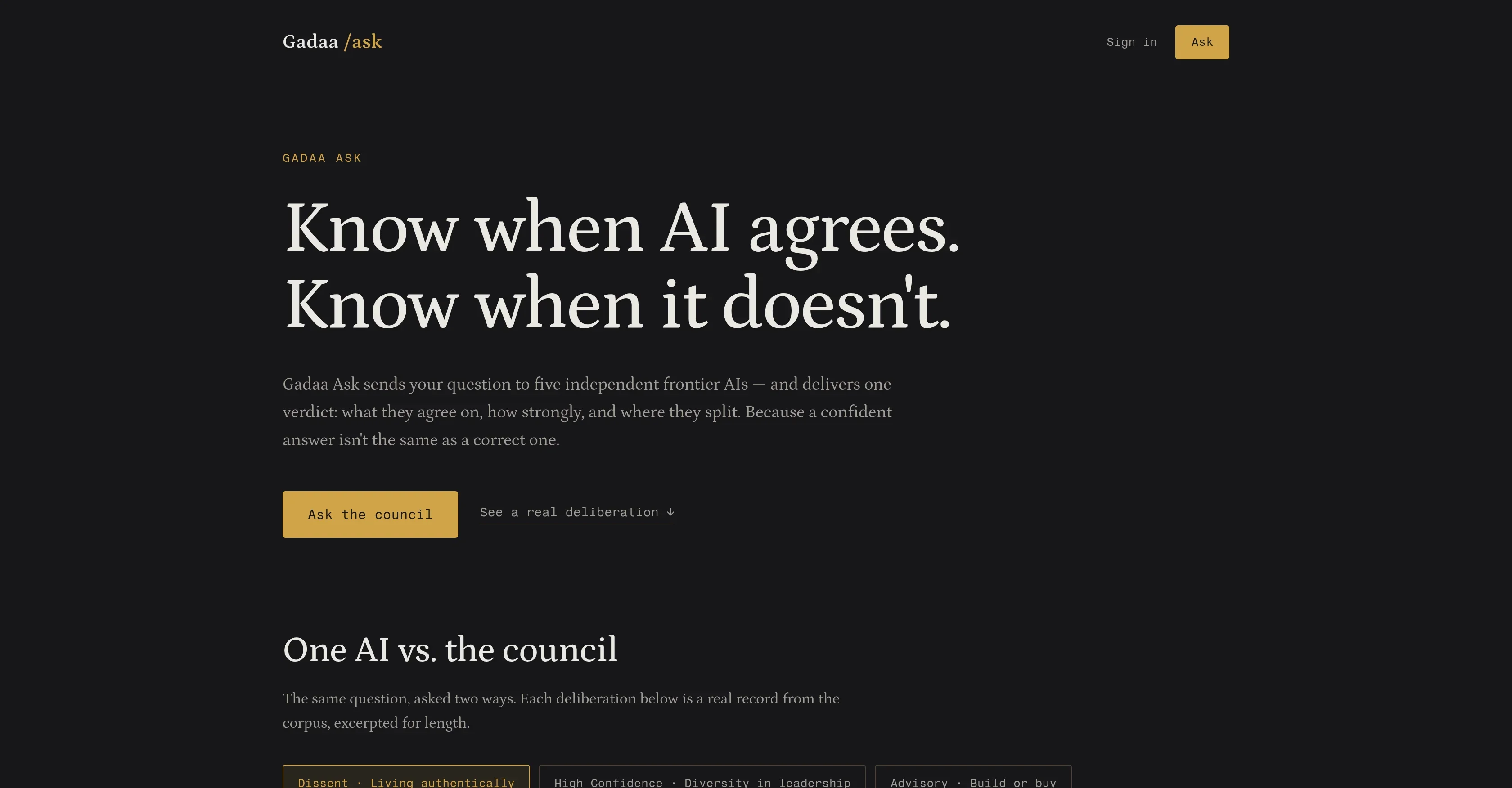 Gadaa /Ask product preview