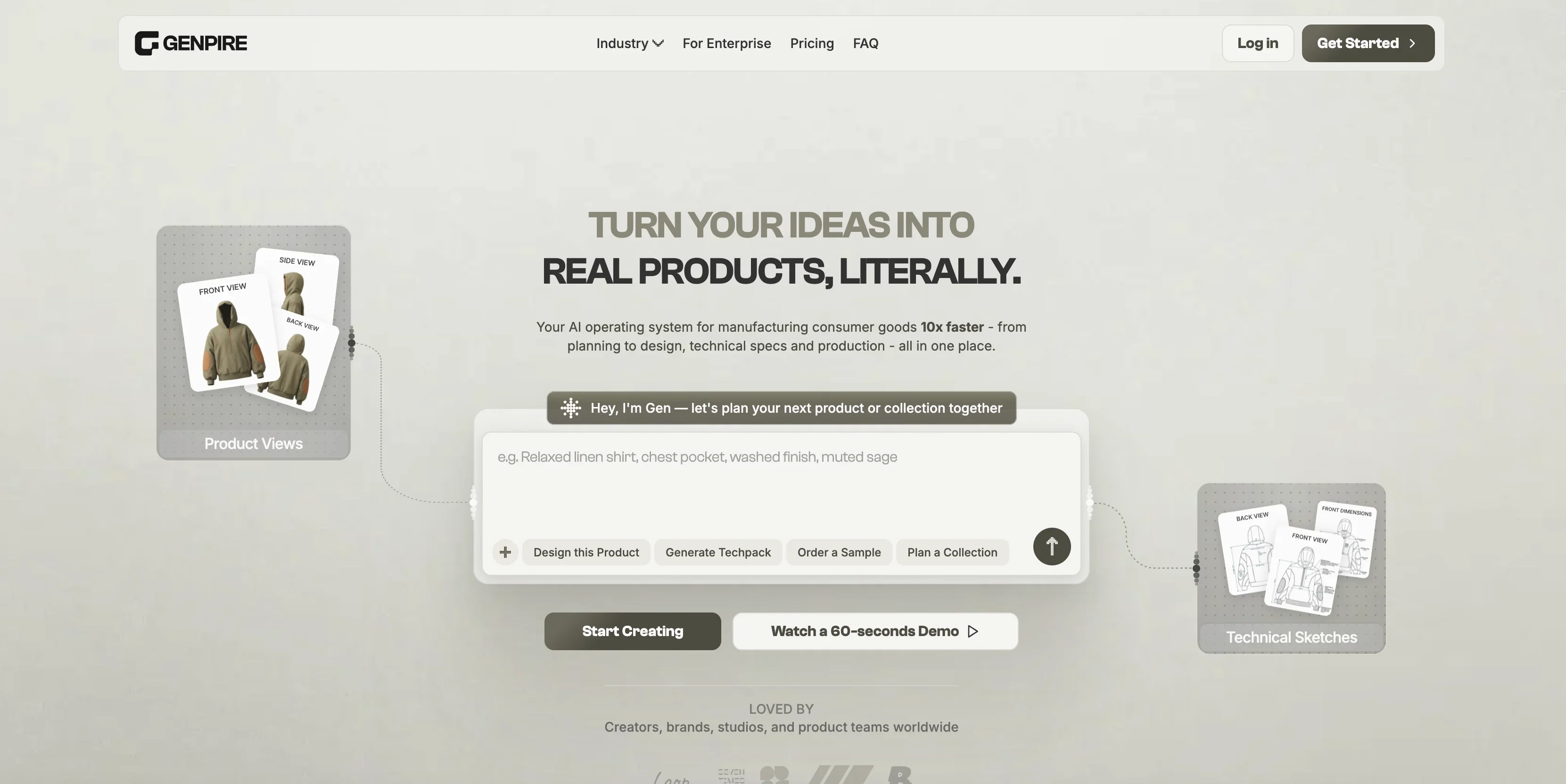 Genpire product preview