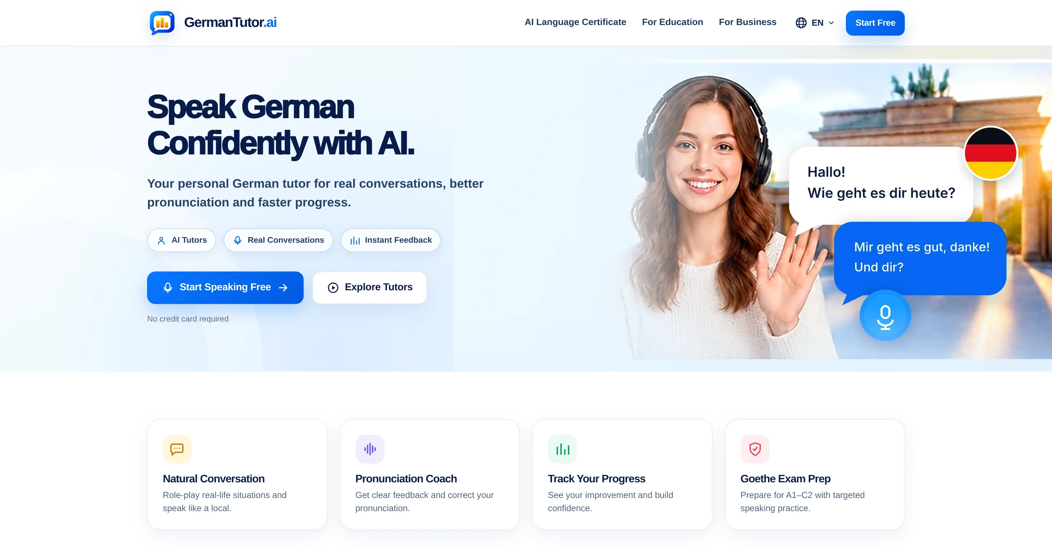 GermanTutor.ai product preview