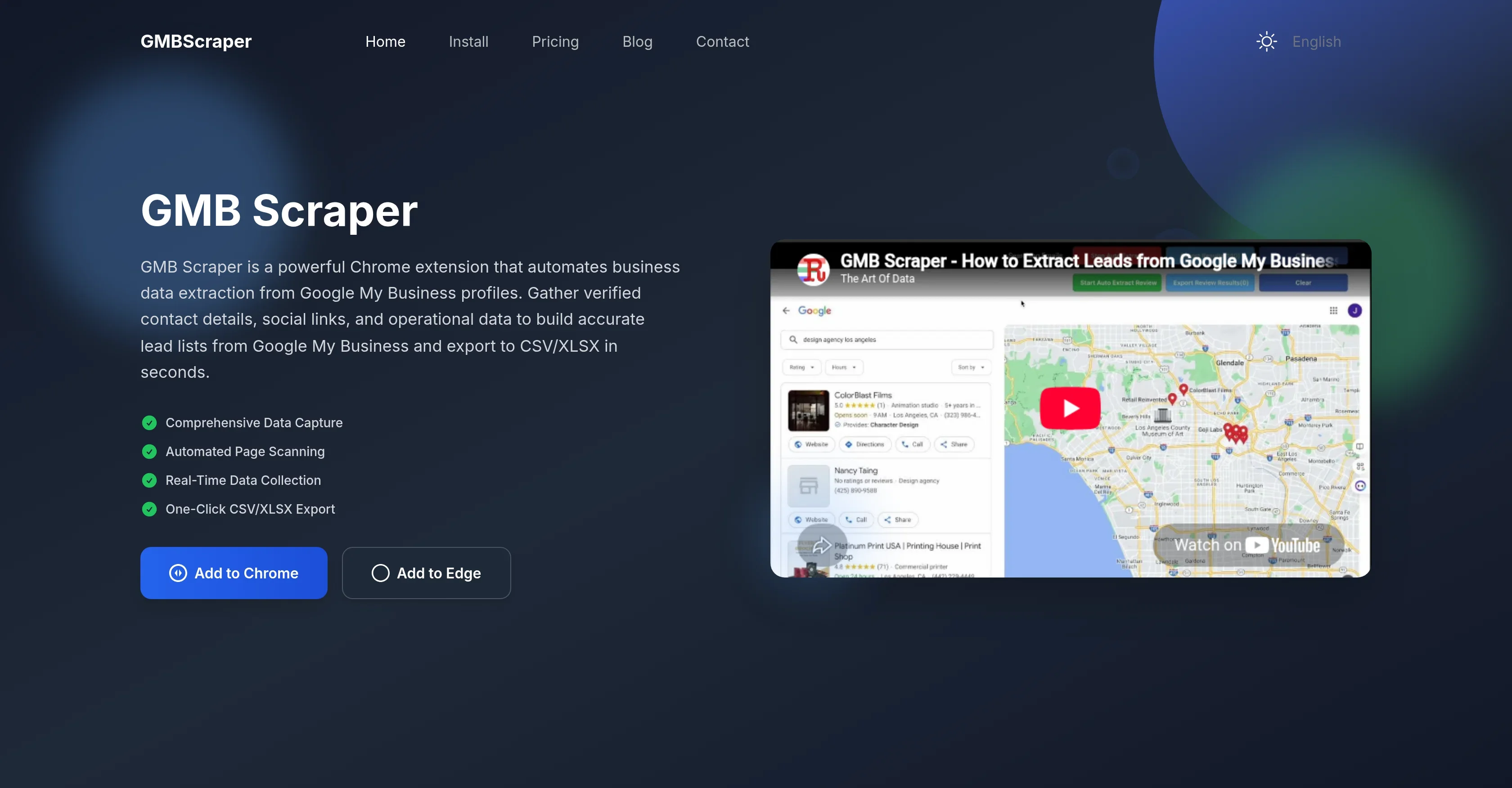 GMB Scraper product preview