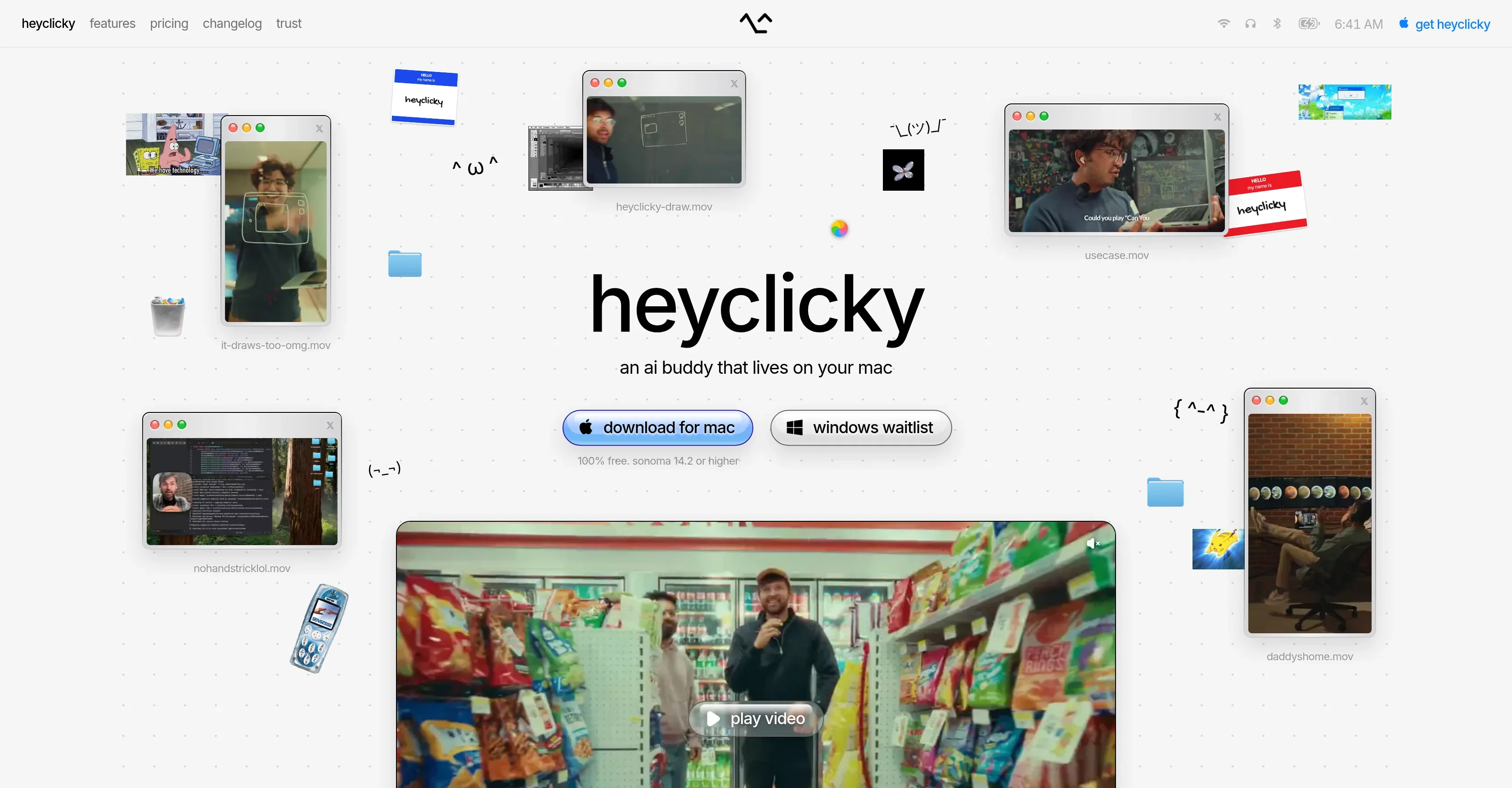 Heyclicky product preview