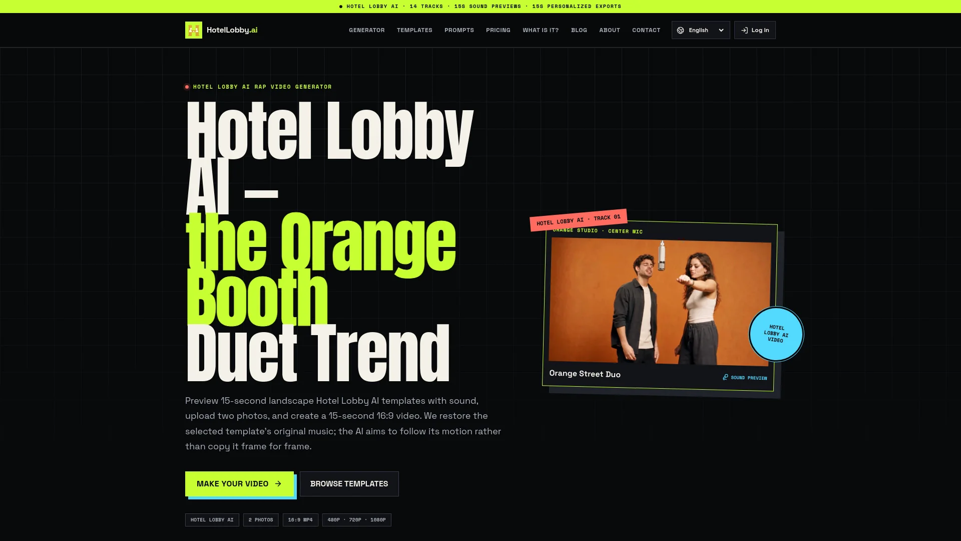 Hotel Lobby AI product preview