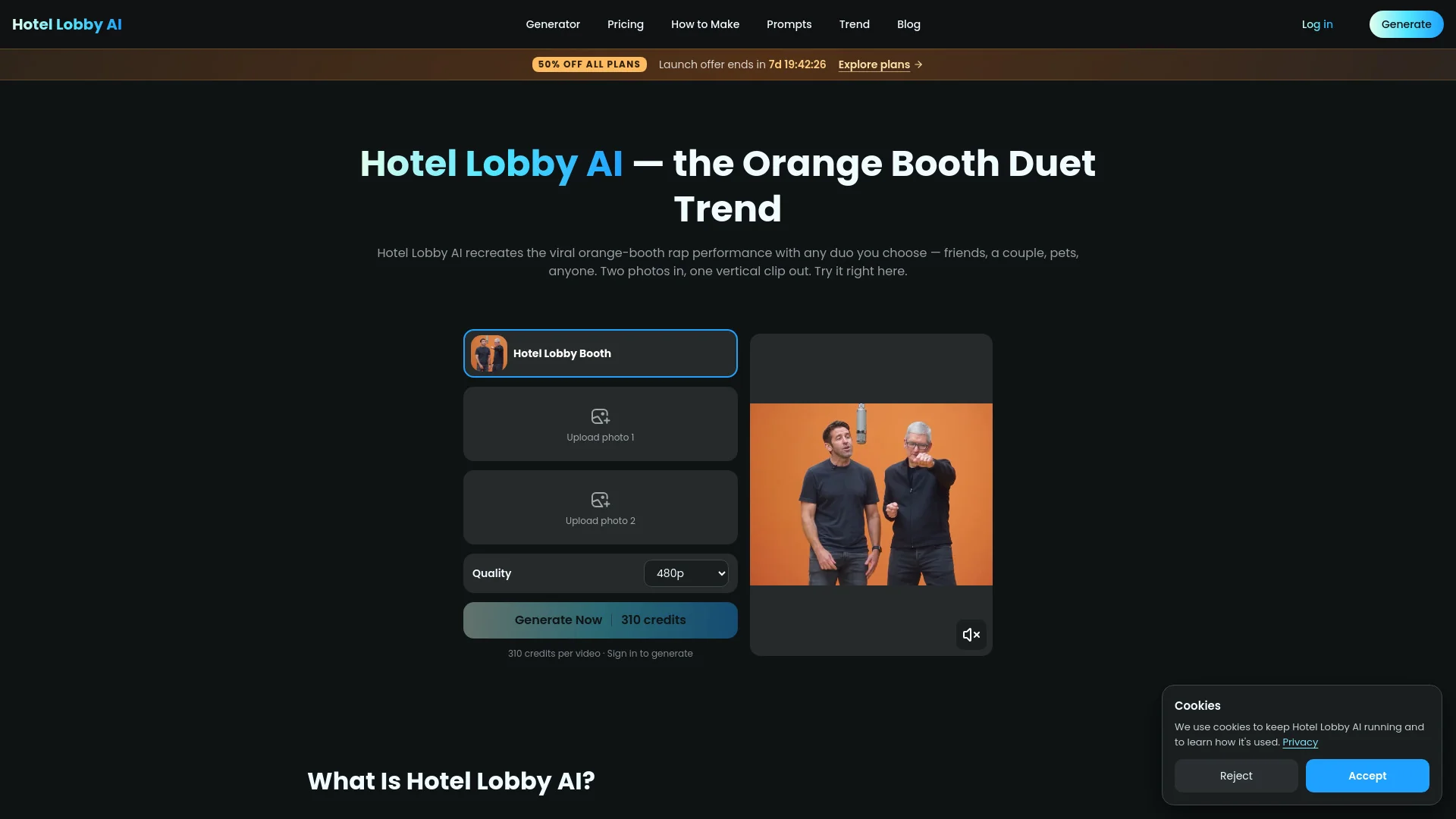 hotel lobby ai app product preview