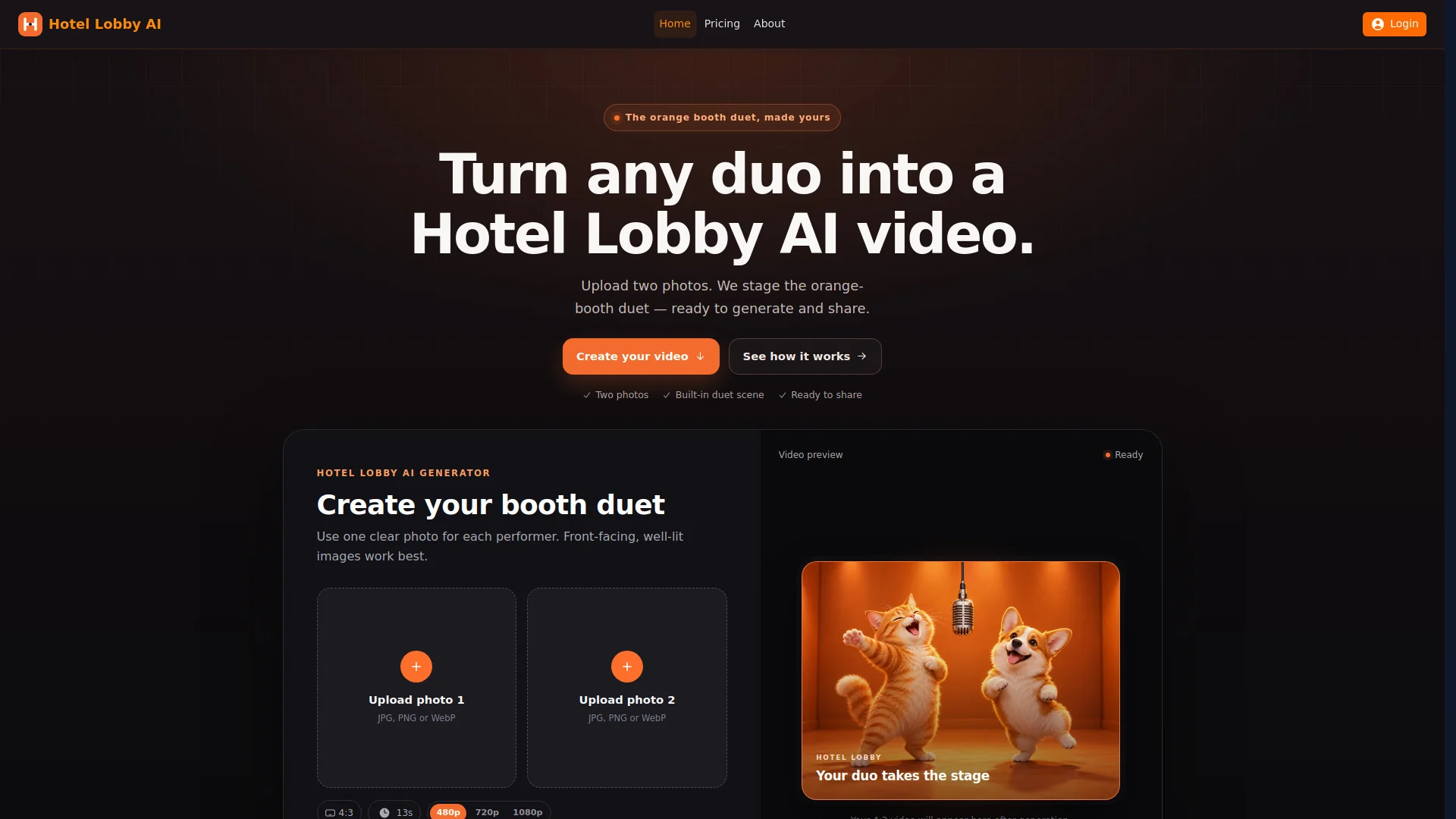 Hotel Lobby AI product preview