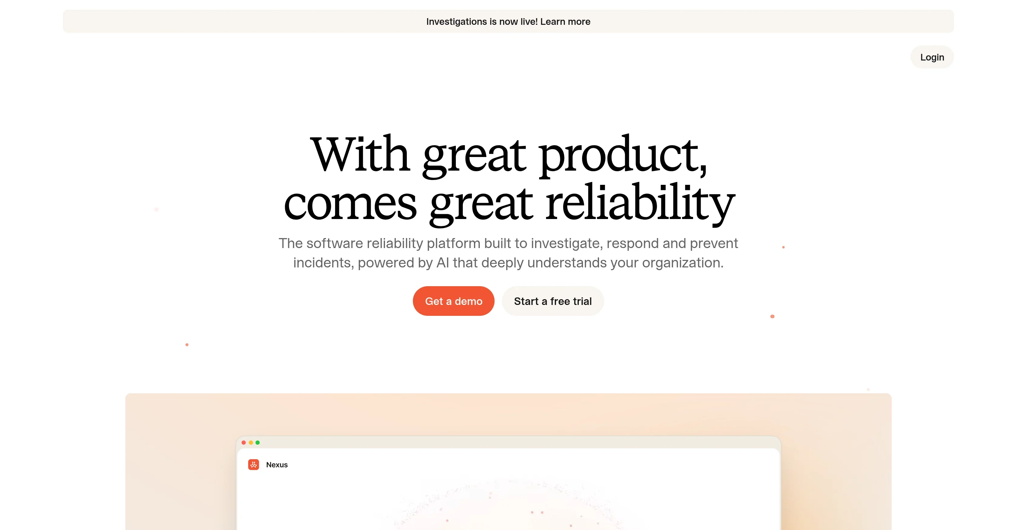 incident.io product preview
