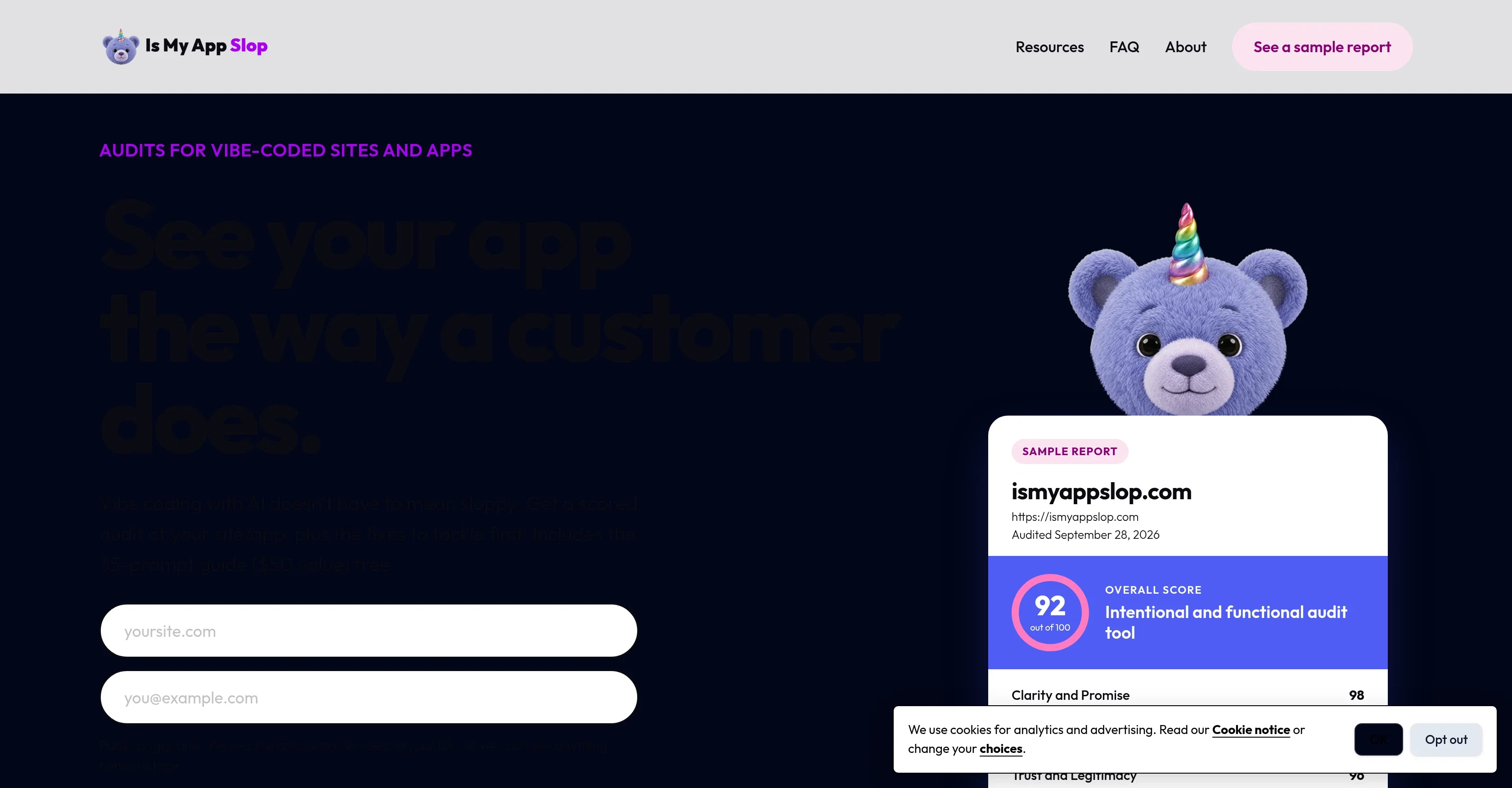 Is My App Slop product preview