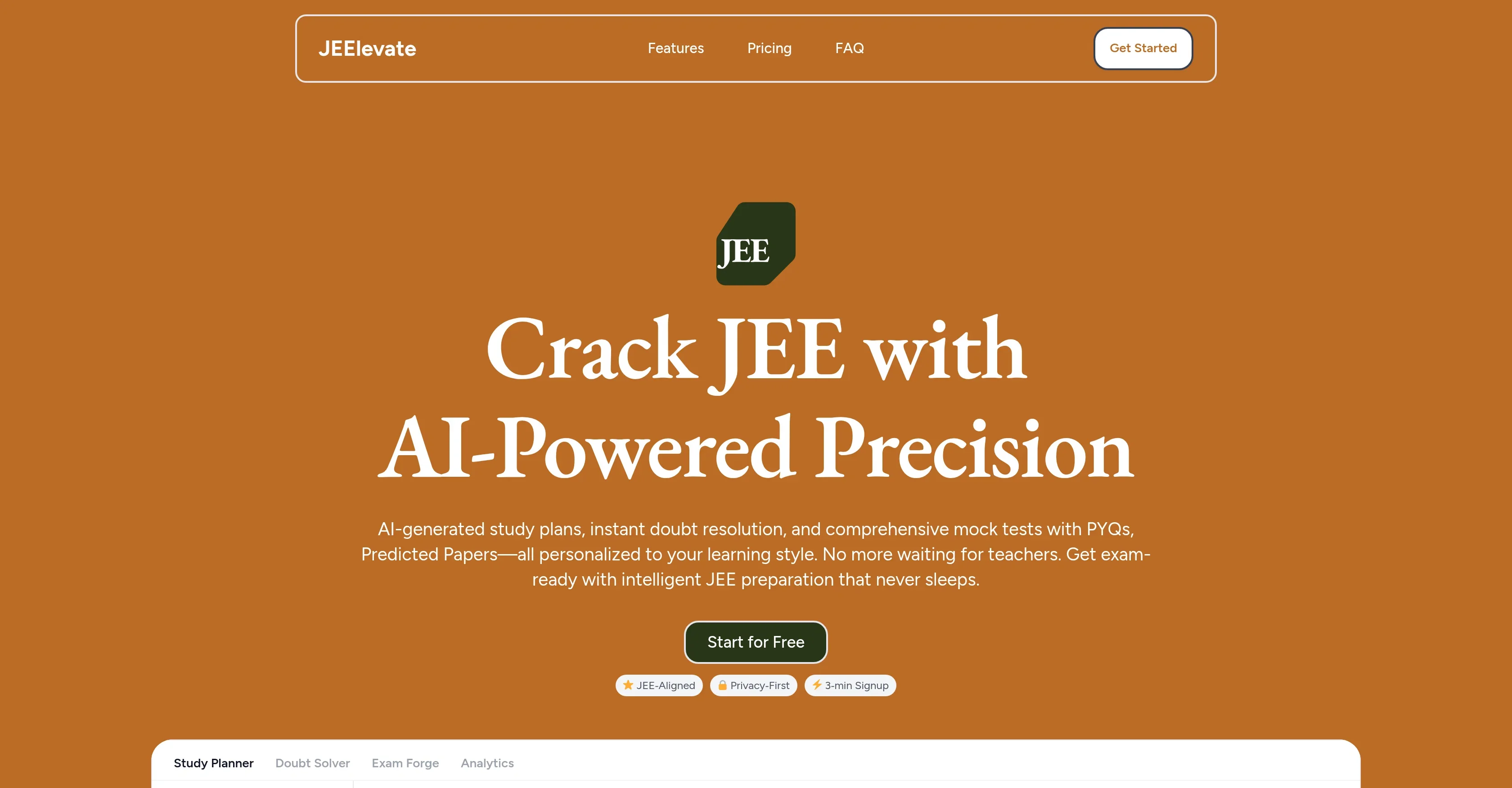 JEElevate product preview