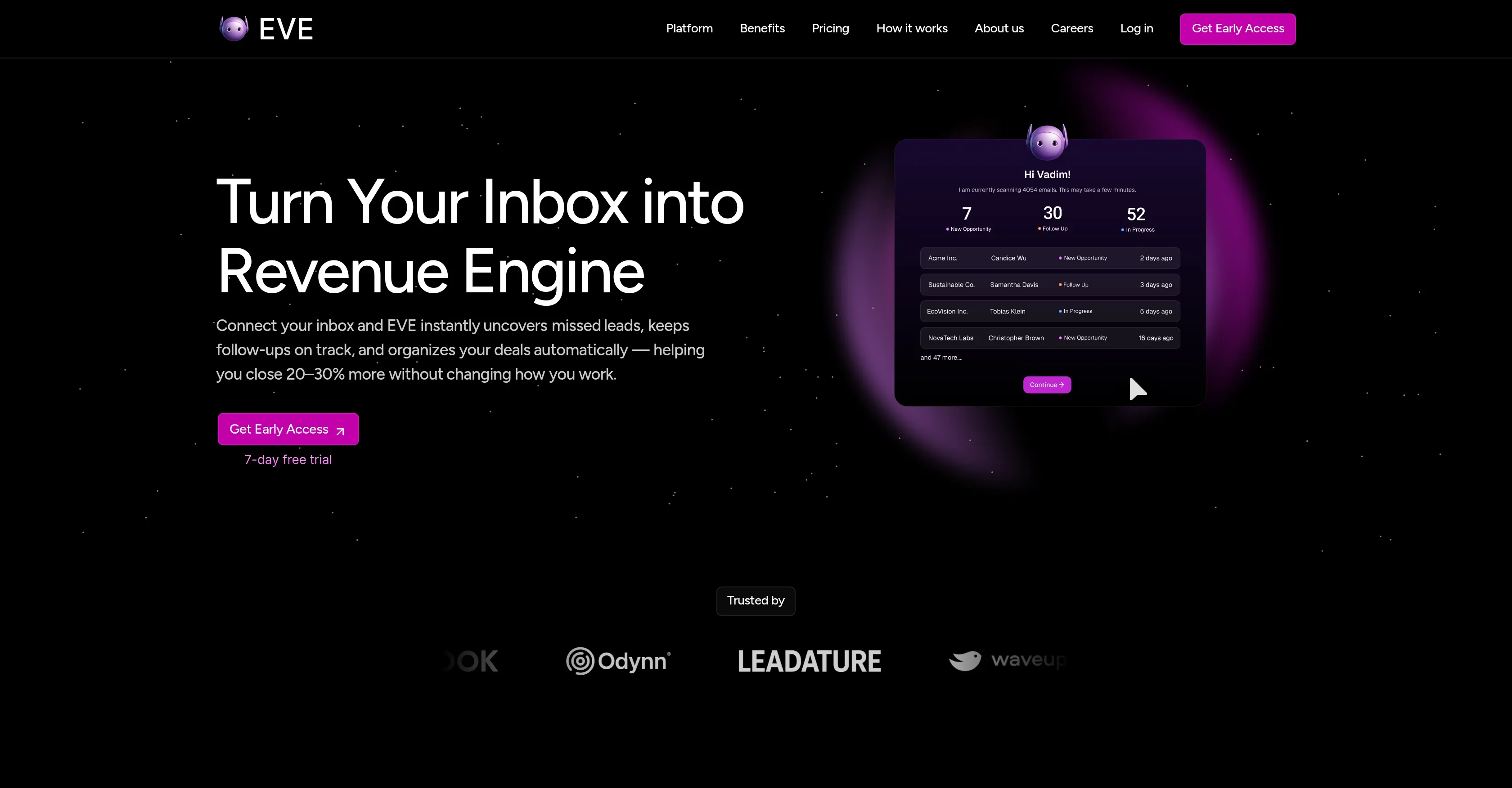 EVE product preview