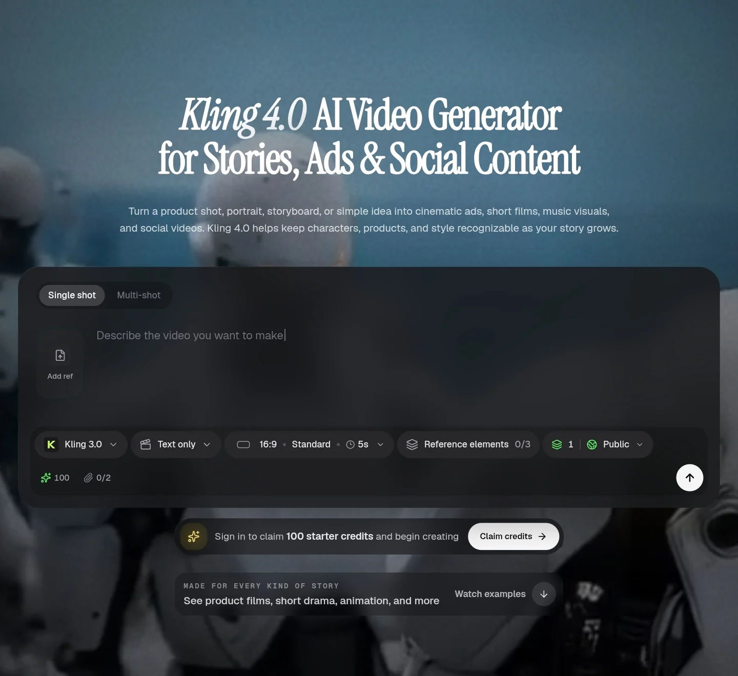 Kling 4.0 product preview