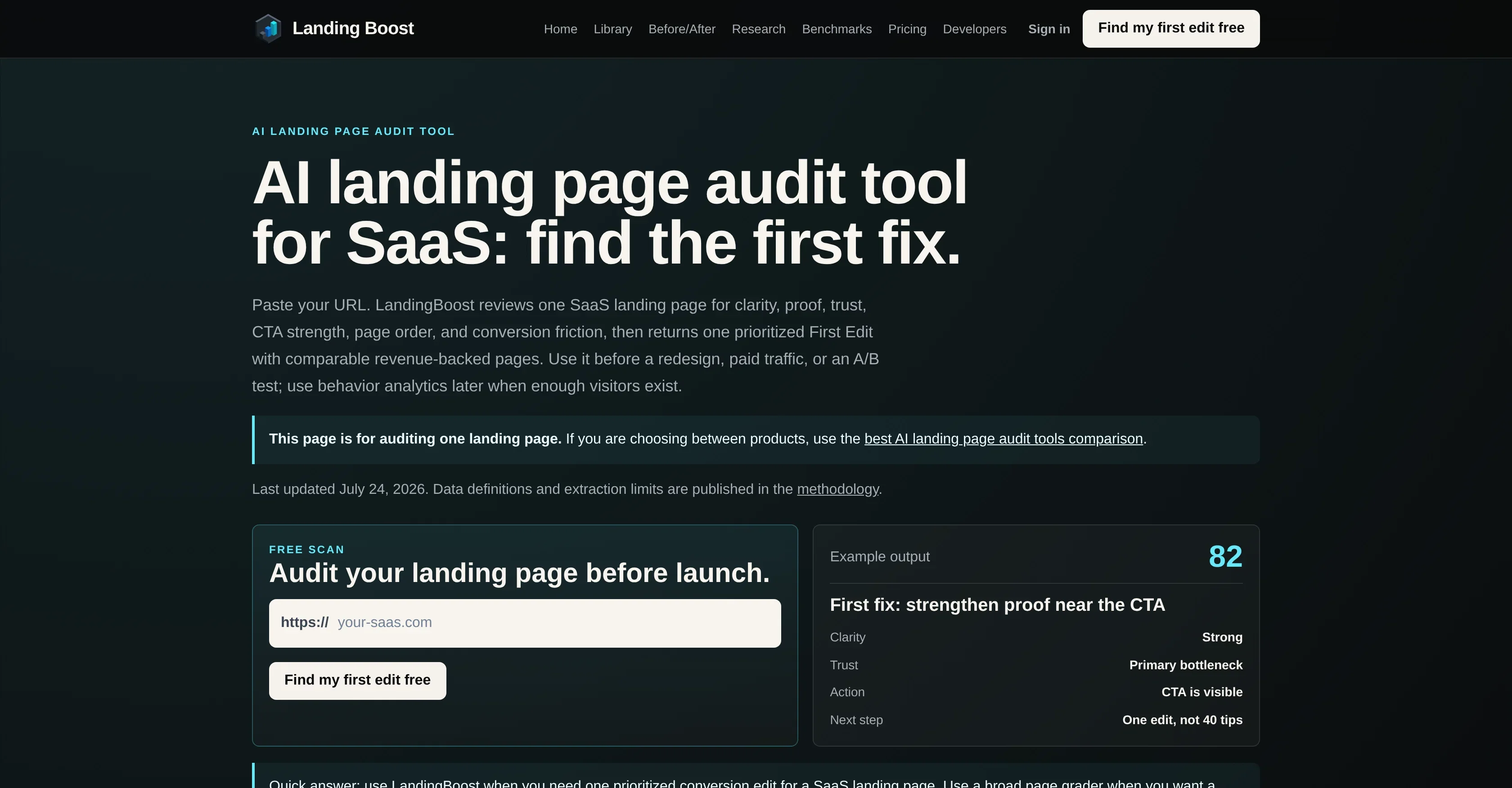 LandingBoost product preview
