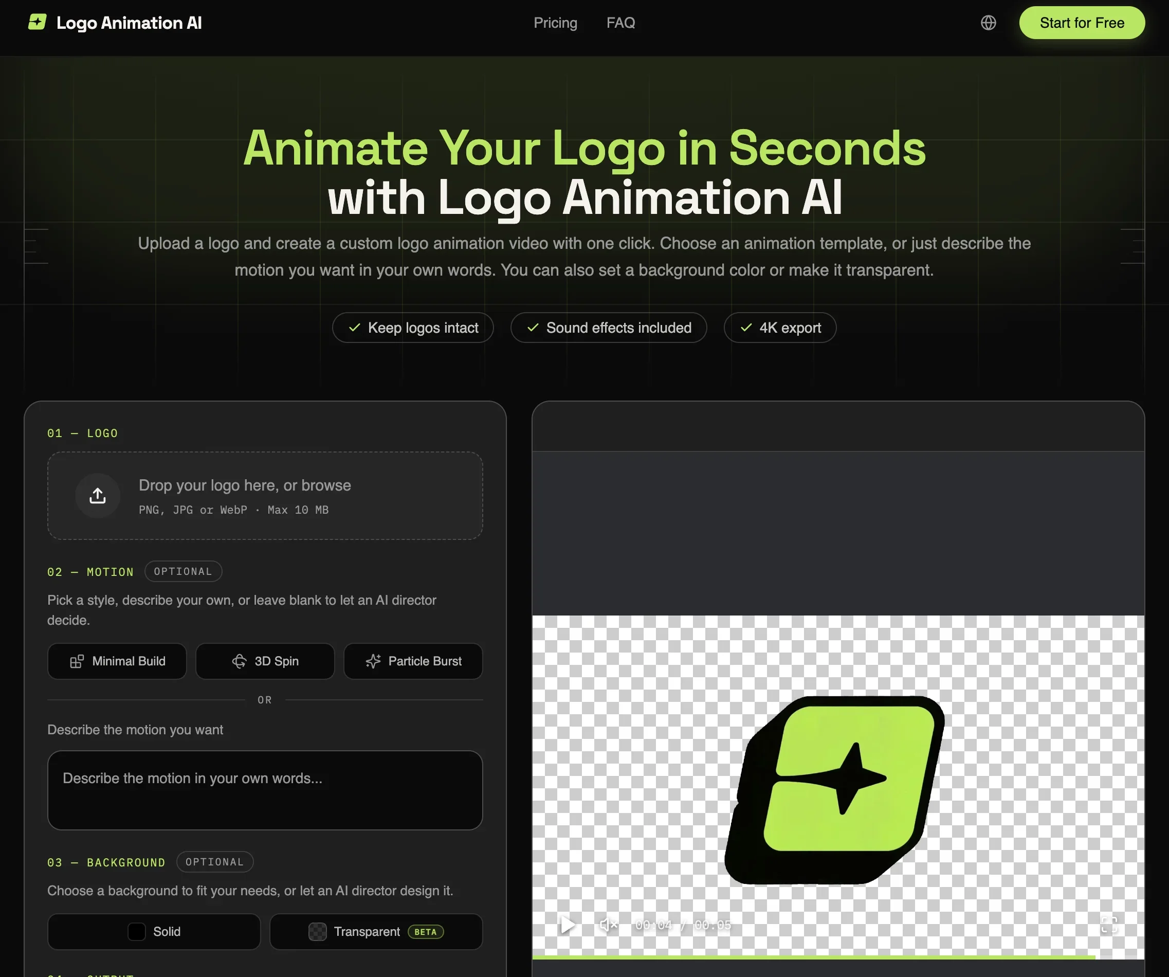 Logo Animation AI product preview