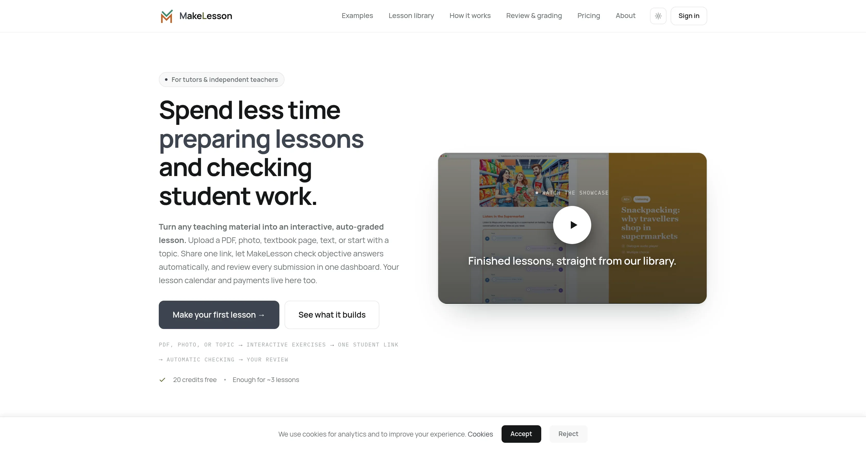 MakeLesson product preview