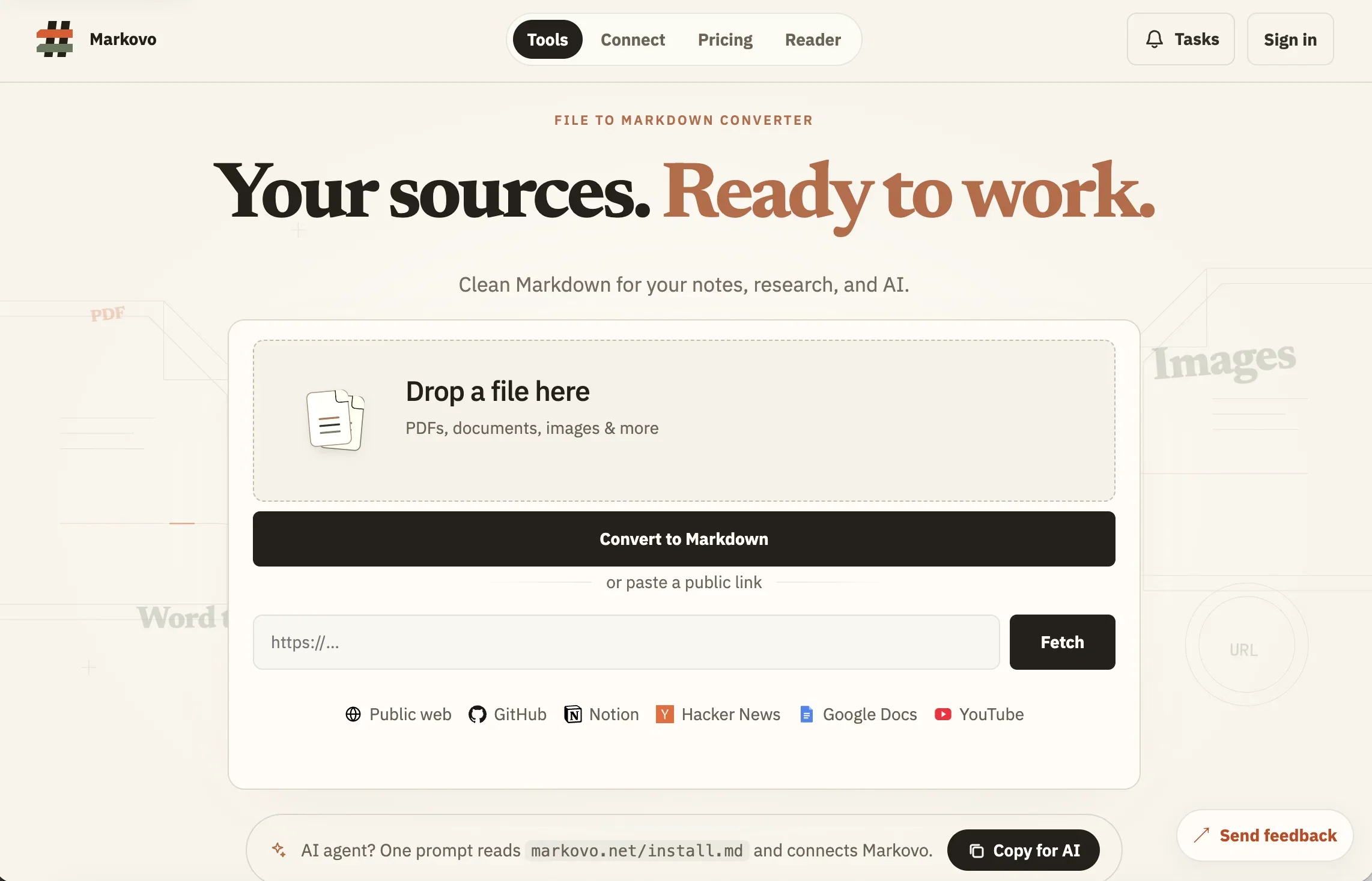 Markovo product preview