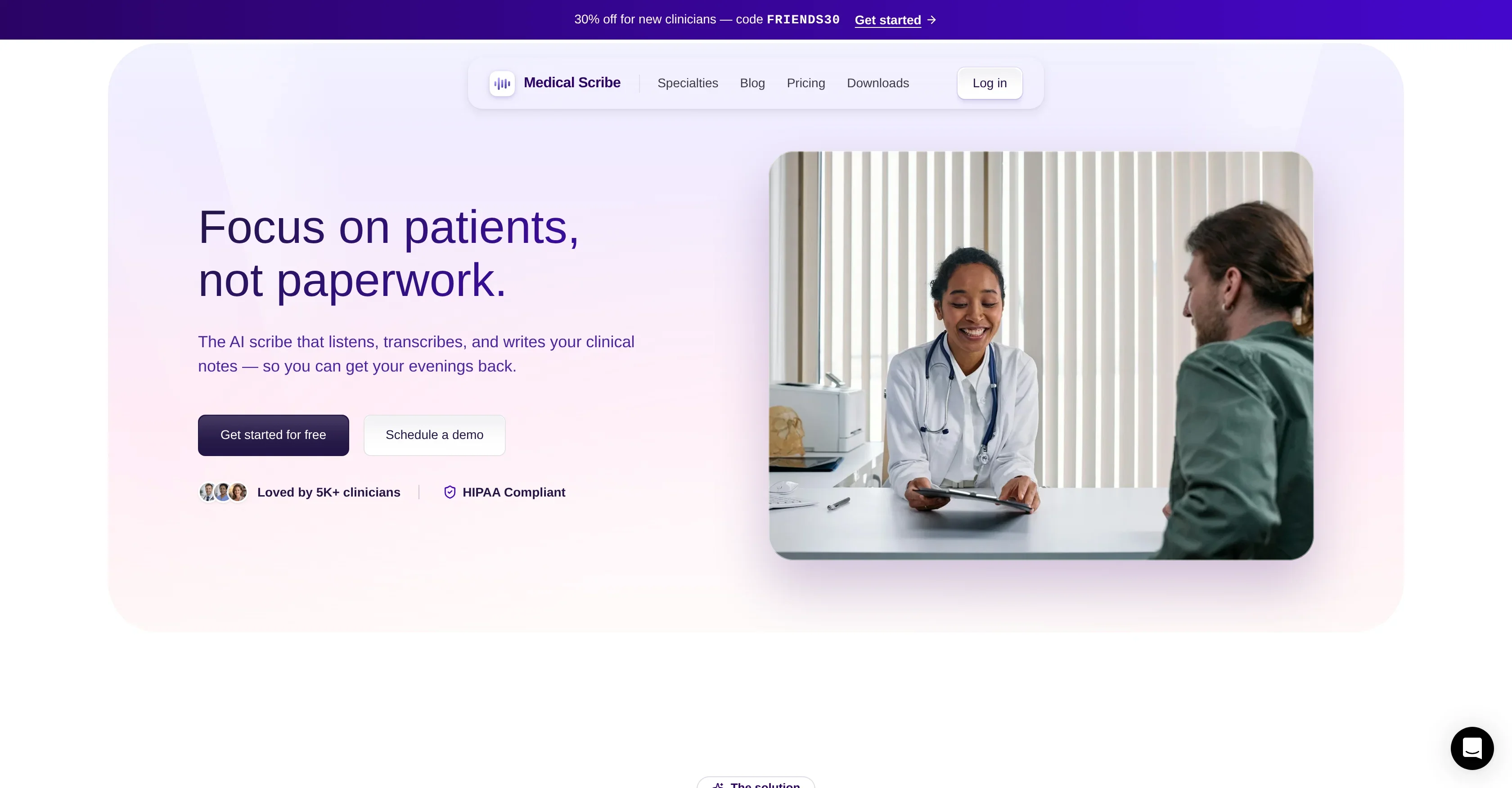 Medical Scribe product preview