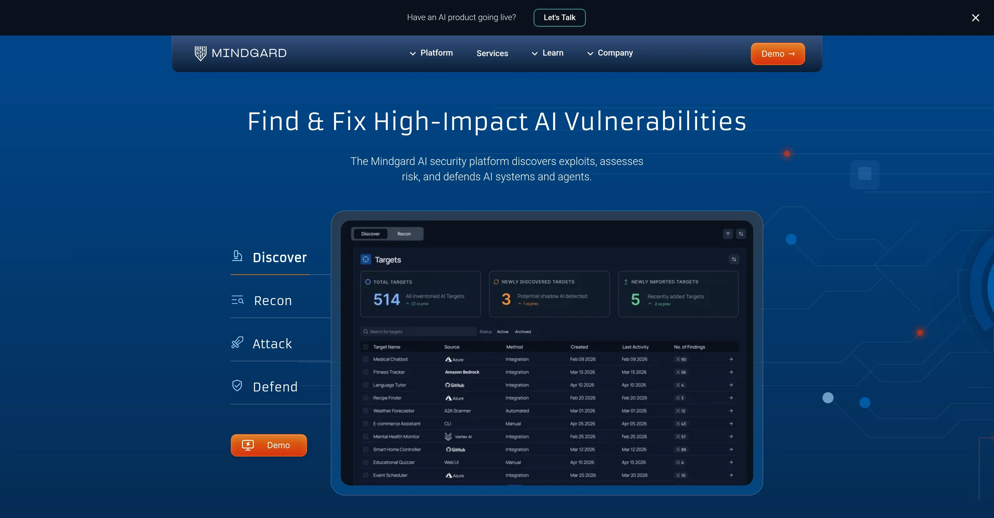 Mindgard product preview