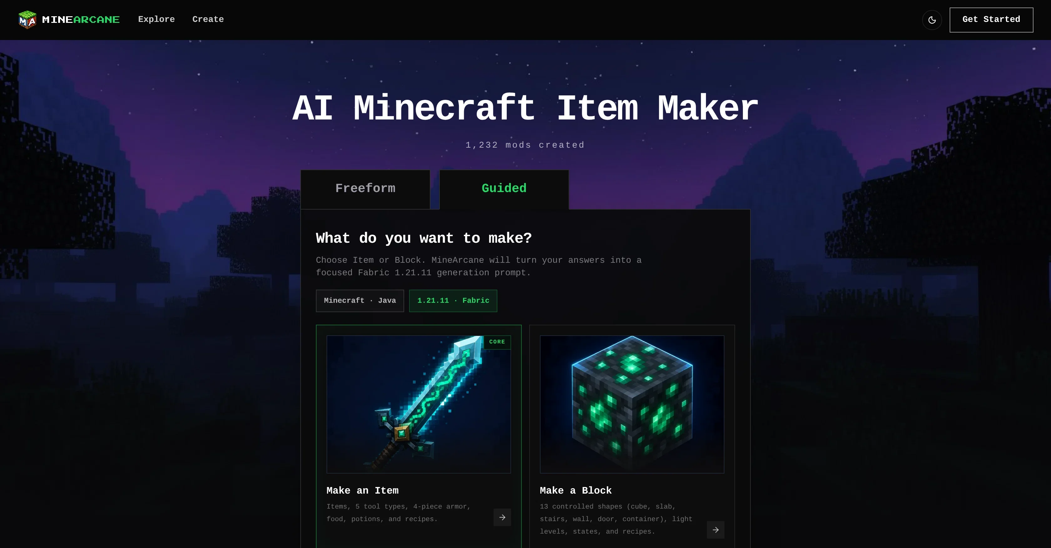 MineArcane product preview