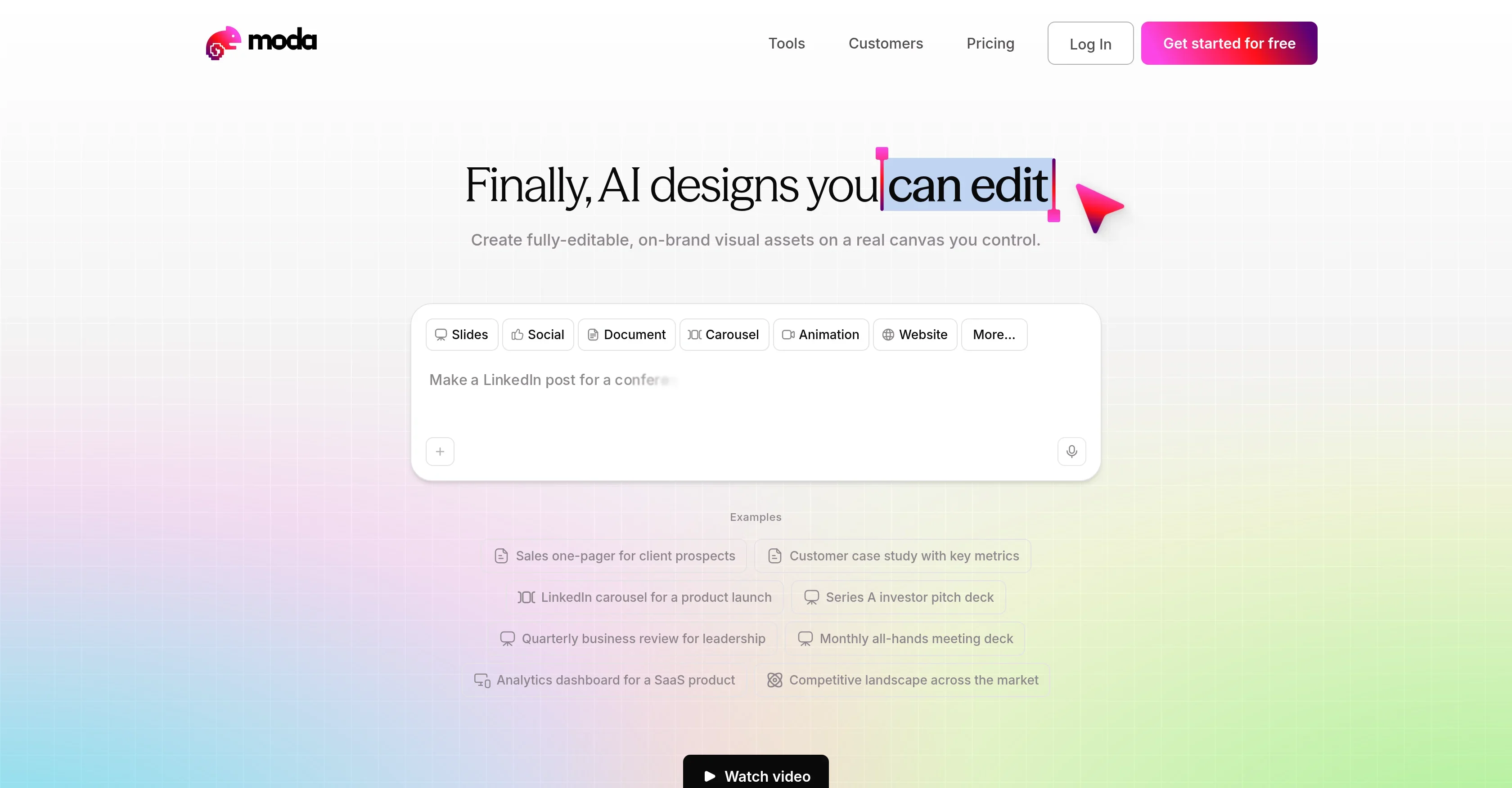 moda.app product preview