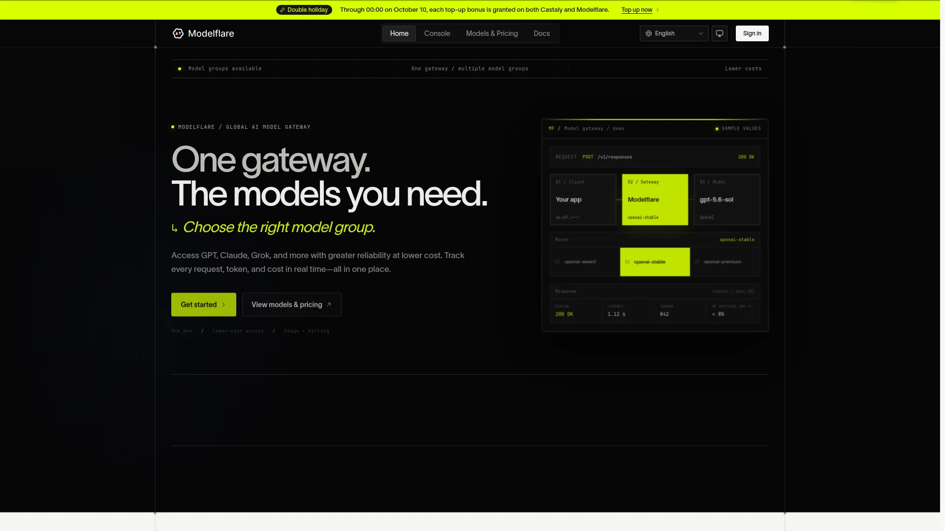 Modelflare product preview