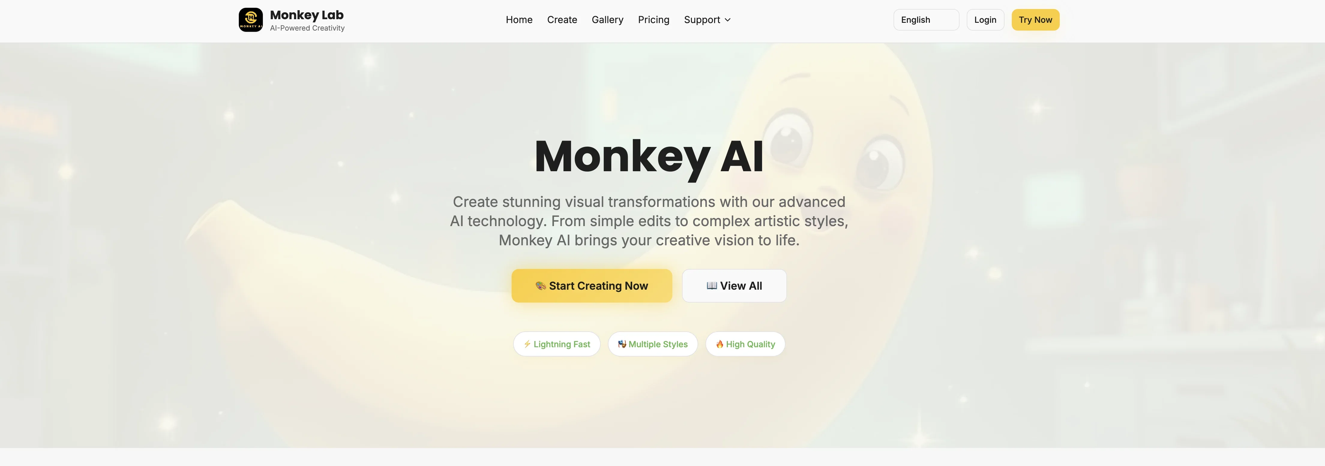 Monkey AI Image Generator product preview