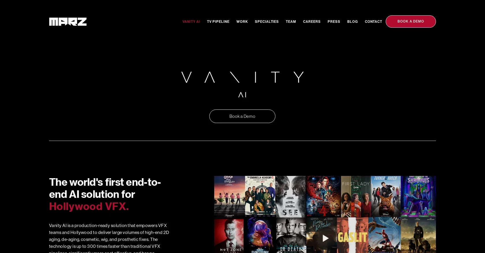 Vanity AI product preview