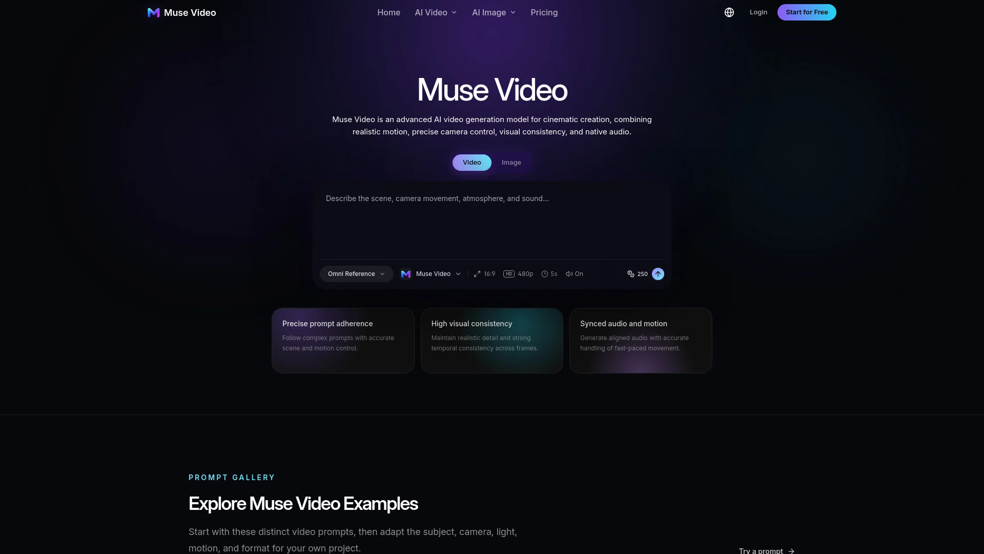 Muse Video product preview
